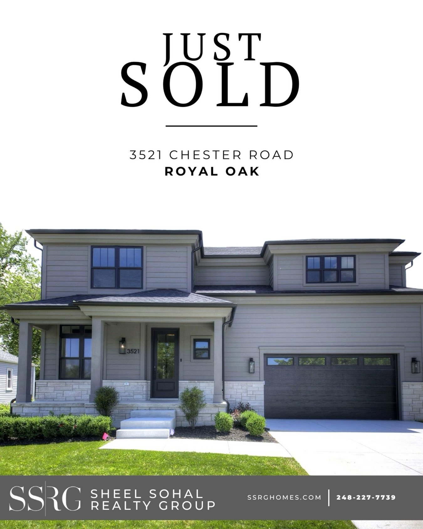 Just Sold this Modern Masterpiece in Royal Oak 🎁 

A showstopping new construction home, expertly designed and built, just closed on a coveted street in Royal Oak.

Perfectly positioned across from a city park and set on an extra-wide lot, this mode