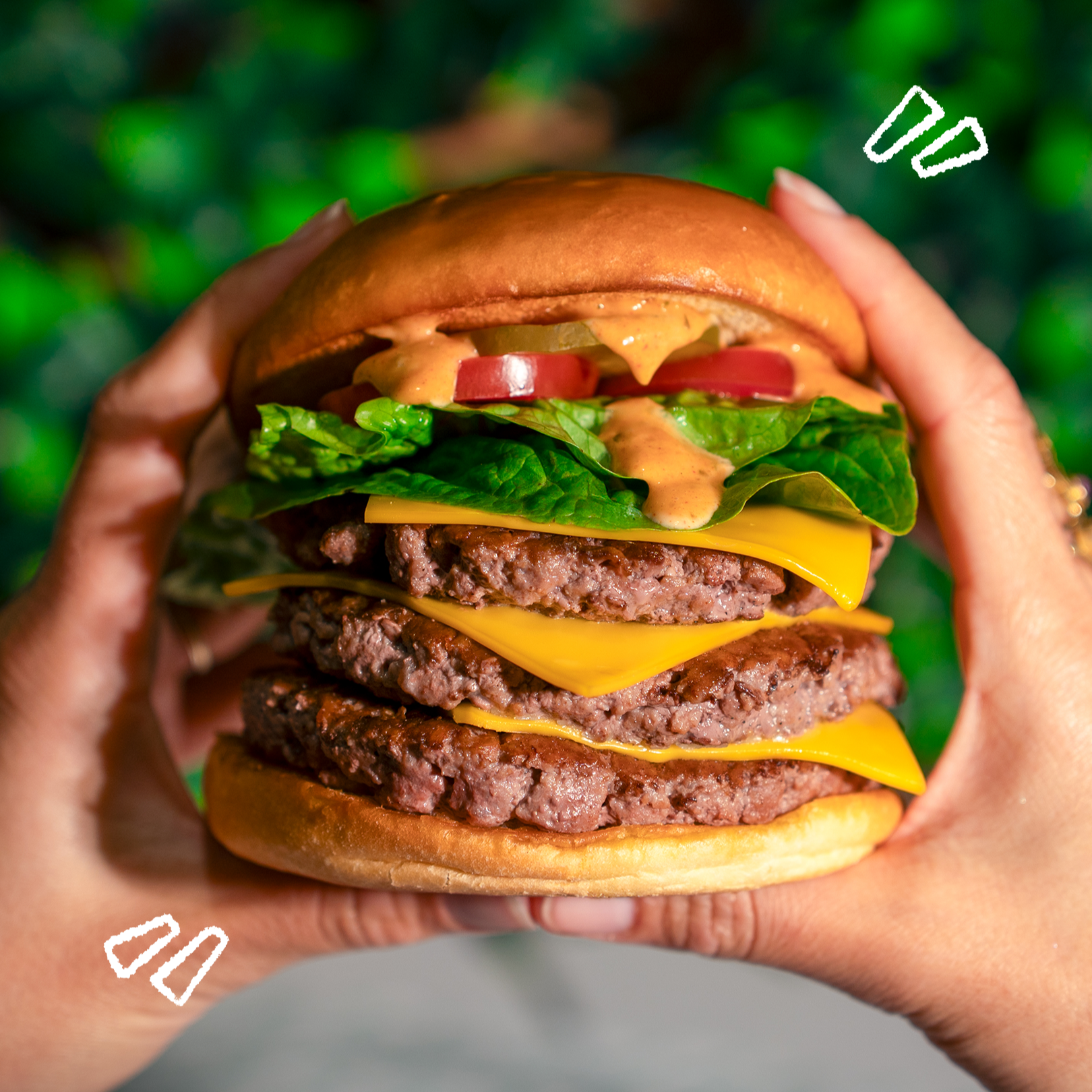  Triple cheeseburger ⁓ our most indulgent burger yet🤤
