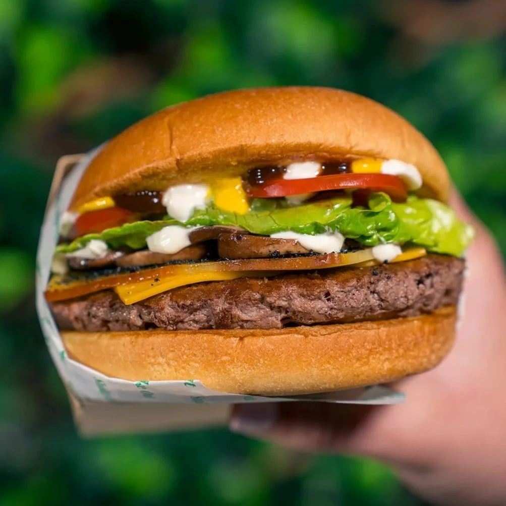 Venison-shroom cheeseburger, it's your next burger obsession.