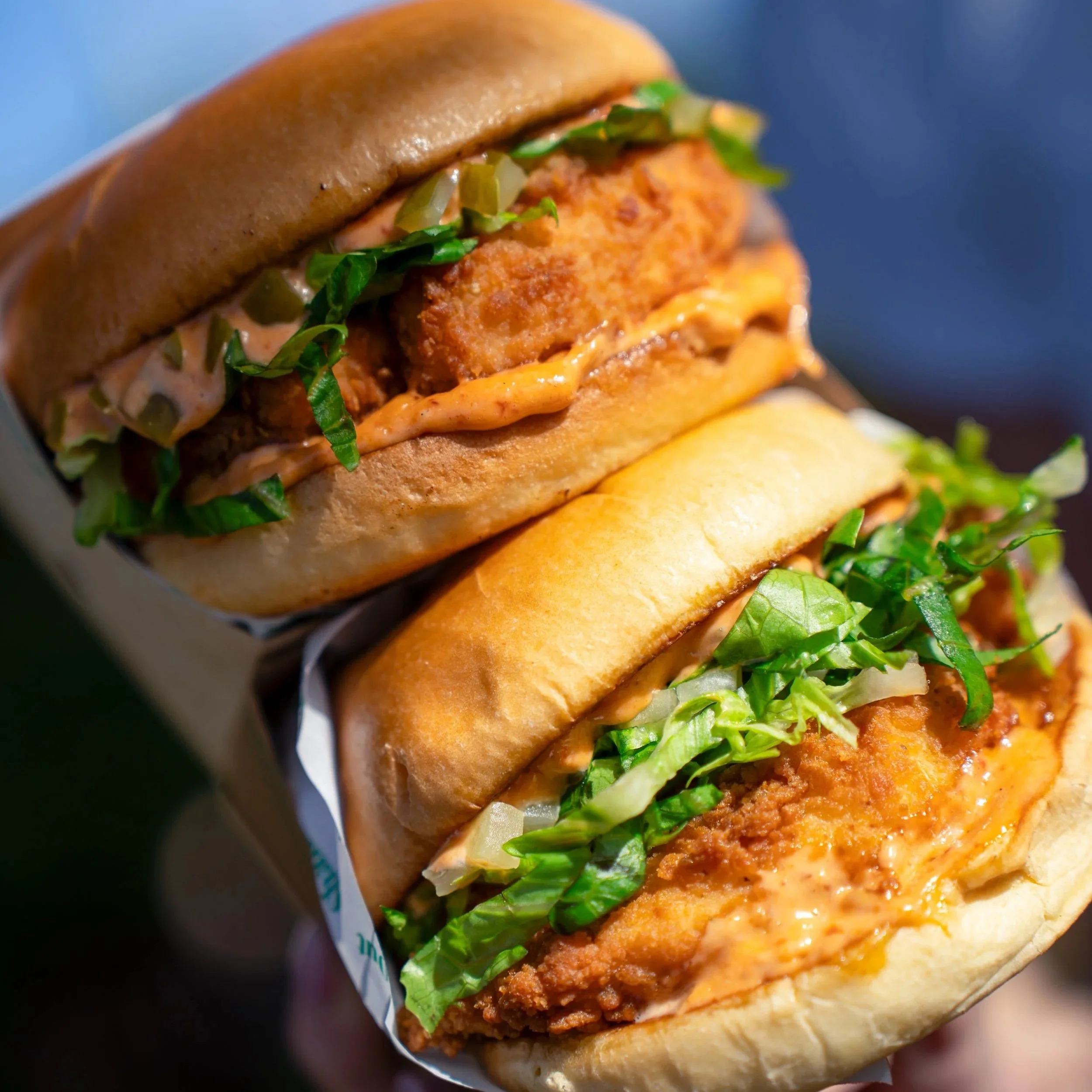 Smokey chicken burger