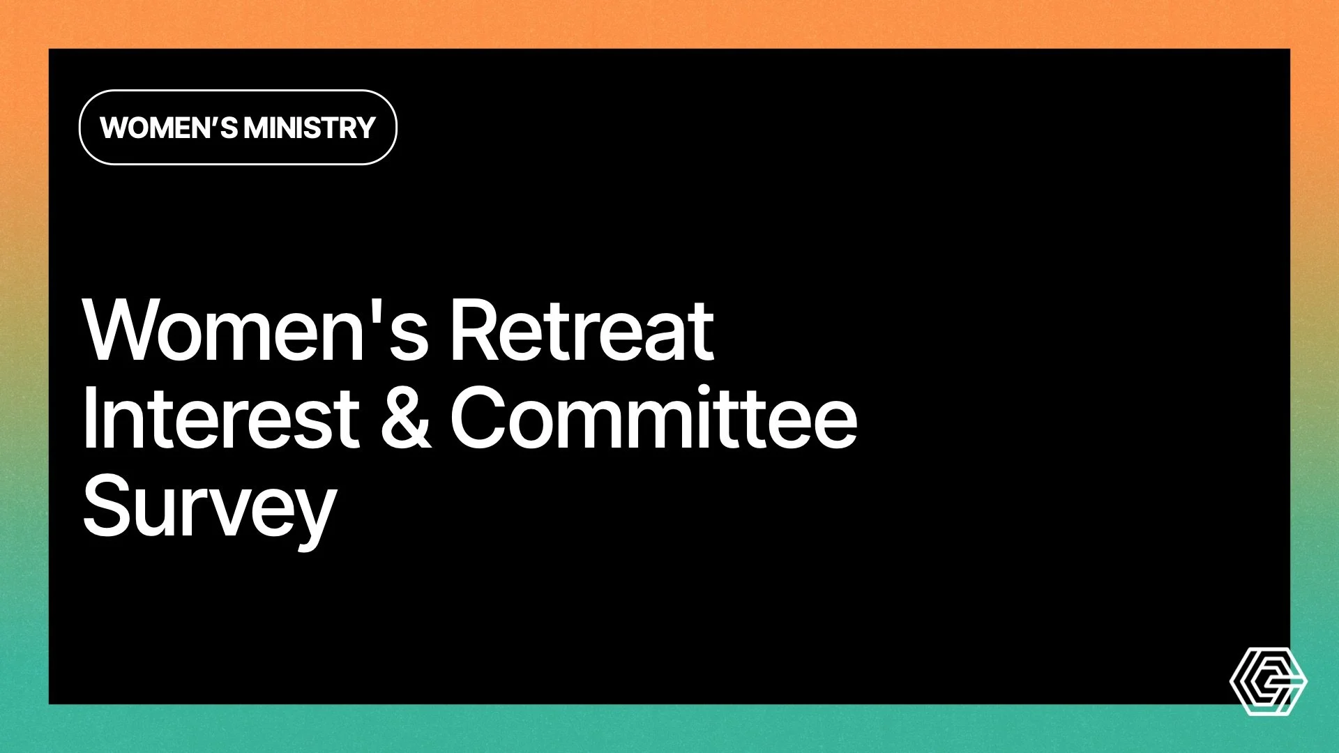 Women's Retreat Survey