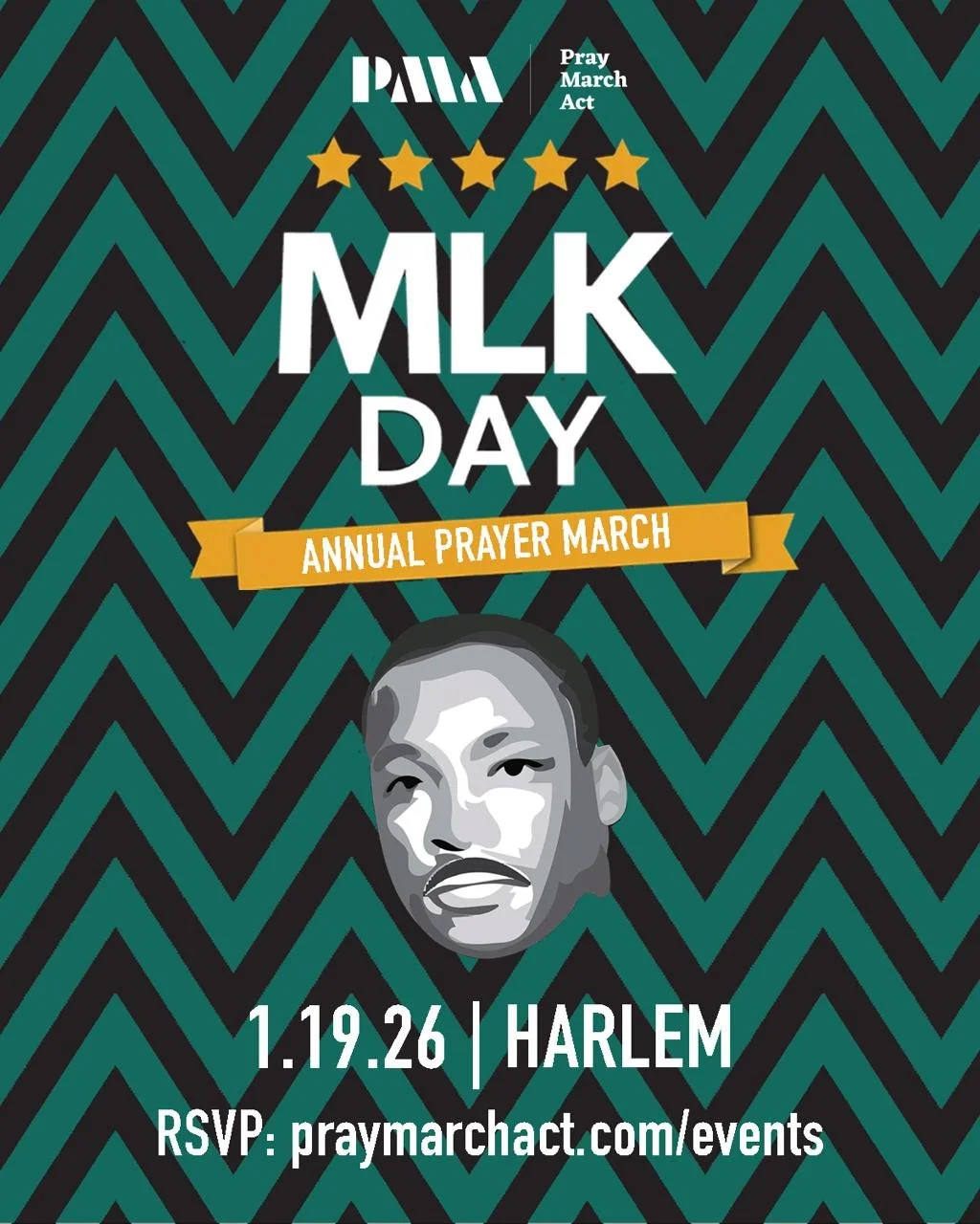 Pray March Act - Fifth Annual MLK Jr. Day Rally & Prayer Walk