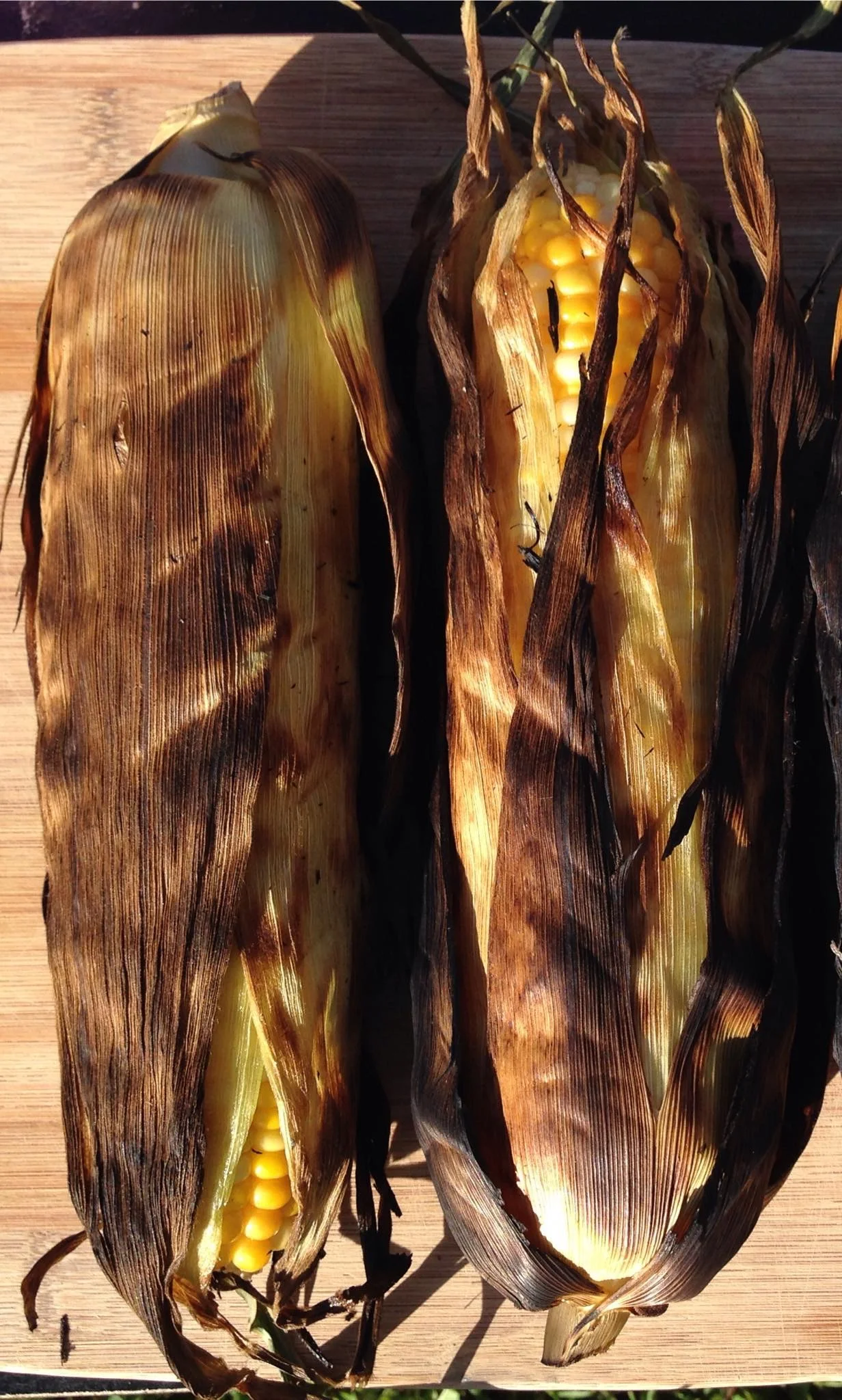 GRILLED CORN- Shot with iPhone 5s in July of 2017.