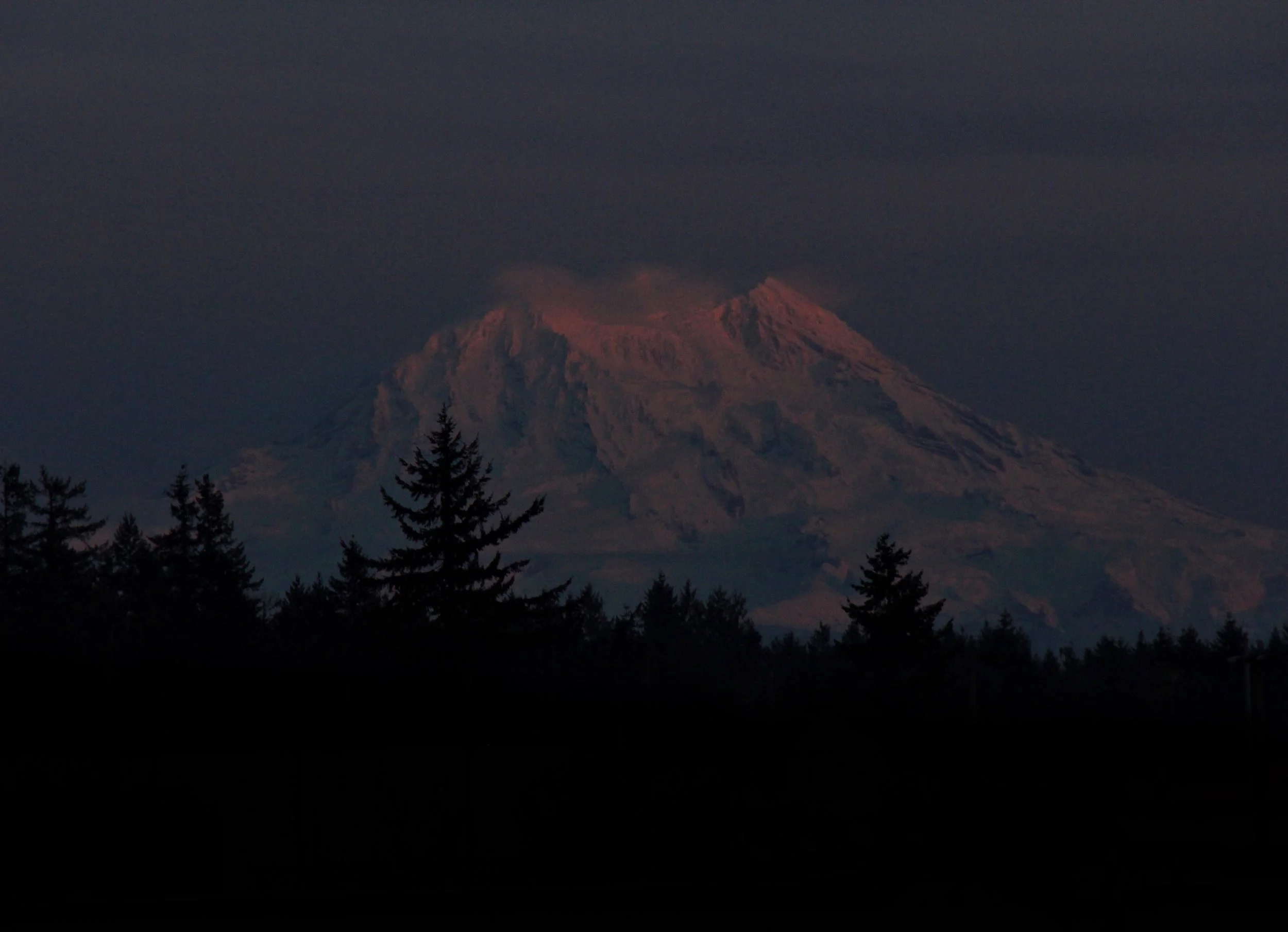 Fading light on Rainier