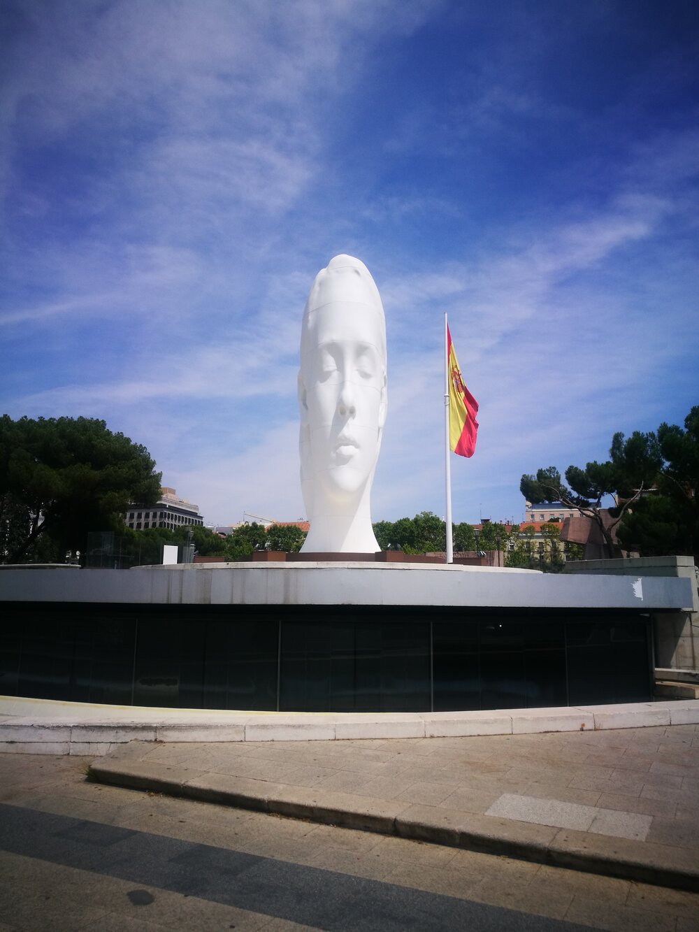 Julia by Jaume Plensa at Plaza de Colon