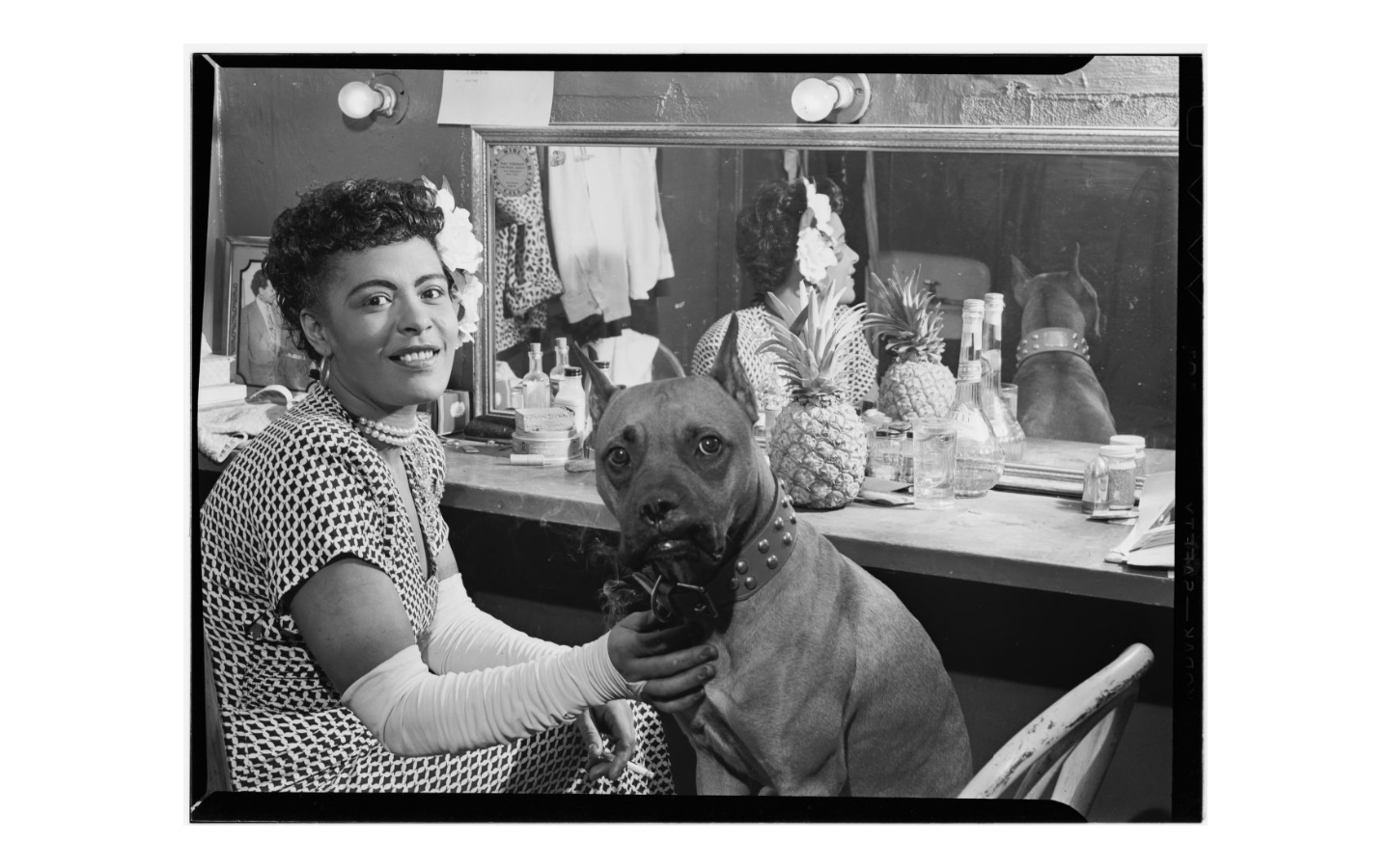 1946 - Billie Holiday and Mister at Downbeat, NYC