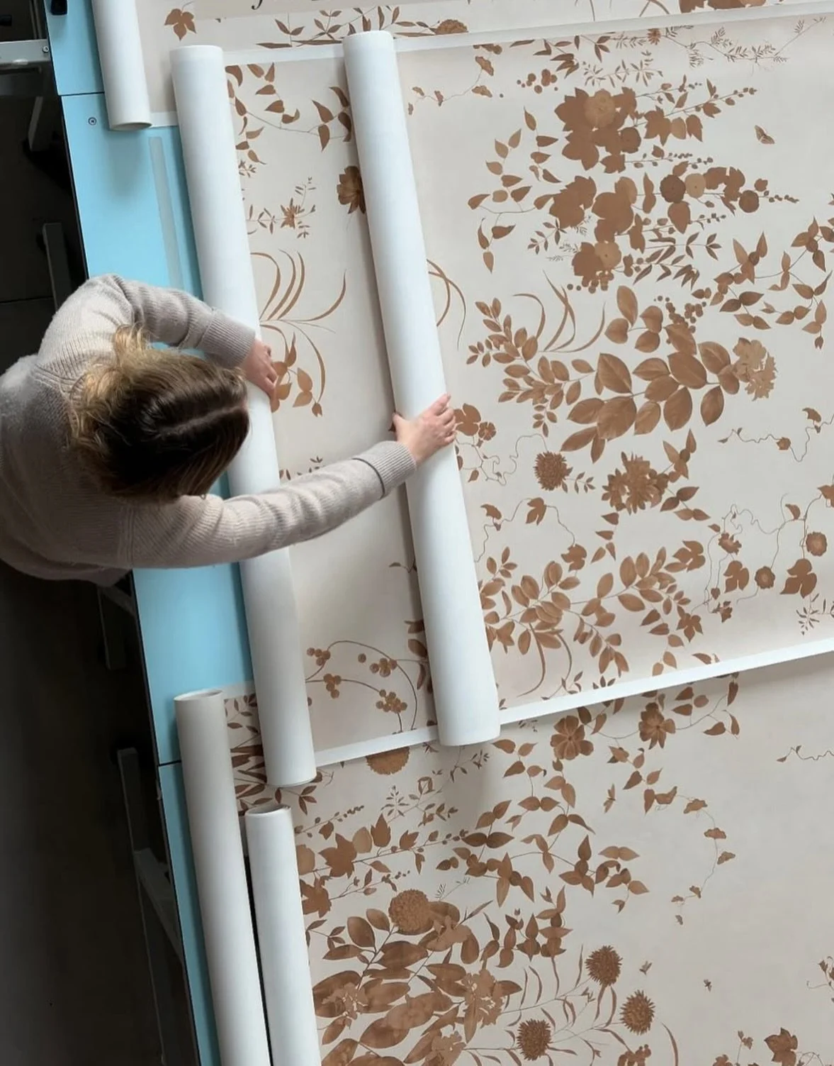 This @annagloverinteriors paper is currently in the works and will ship to H&amp;Co. in the new year. Excited to see this one installed!