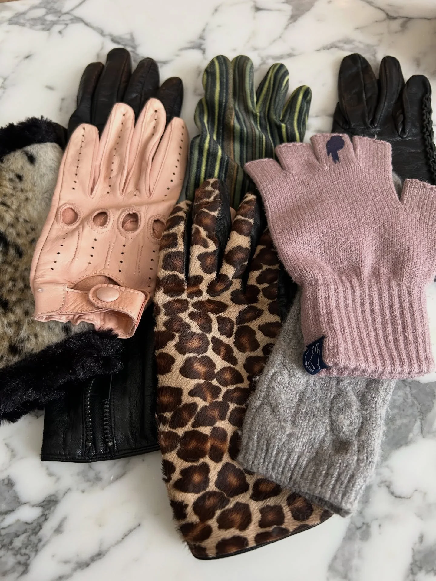 When your glove collection is a good representation of your design aesthetic.