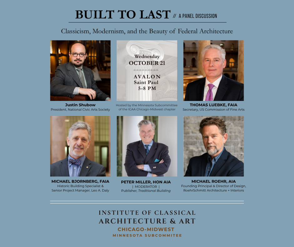 BUILT TO LAST:  ICAA Panel Discussion and Cocktail Hour