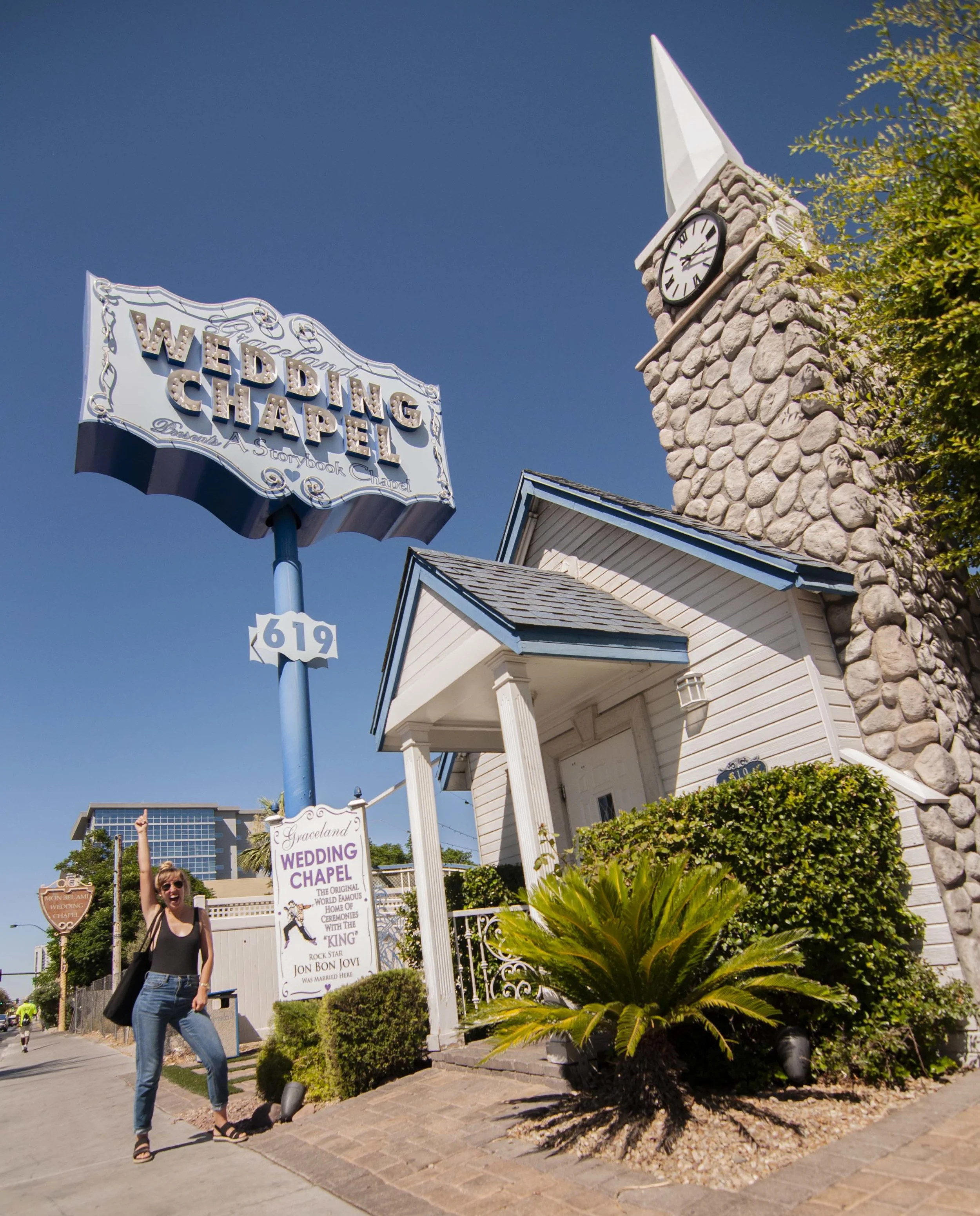 The Graceland Wedding Chapel is one of the ones you might have seen in a movie! This chapel is Elvis themed.
