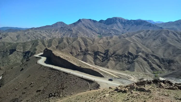 Views in the High Atlas Mountains.