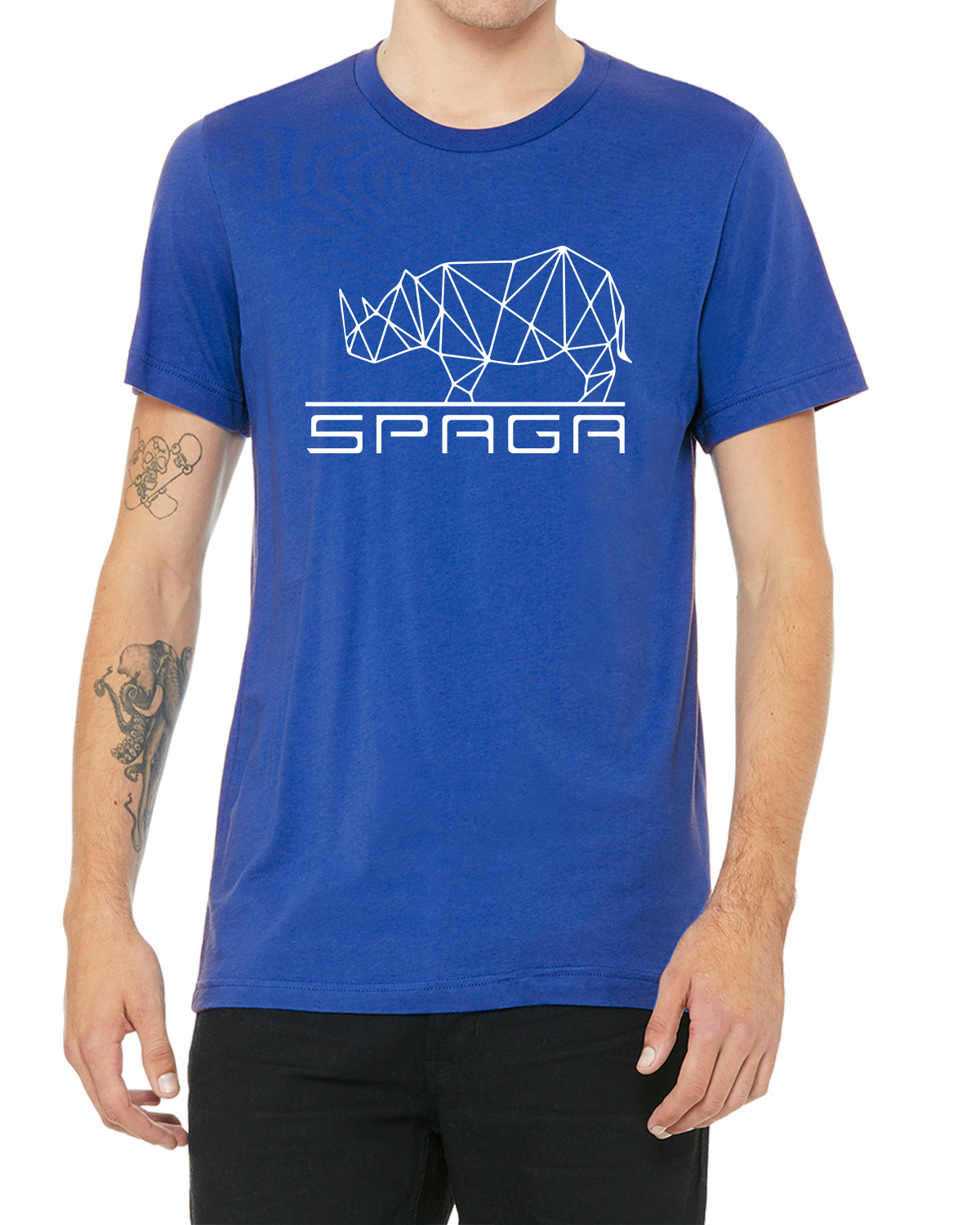 ROYAL BLUE SHIRT WHITE LOGO