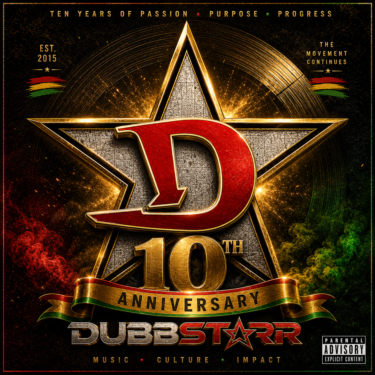 DubbStarr 10 Year Album Cover