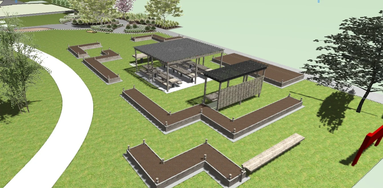 The Community Garden and Barbecue and Hāngī Area - Allandale School