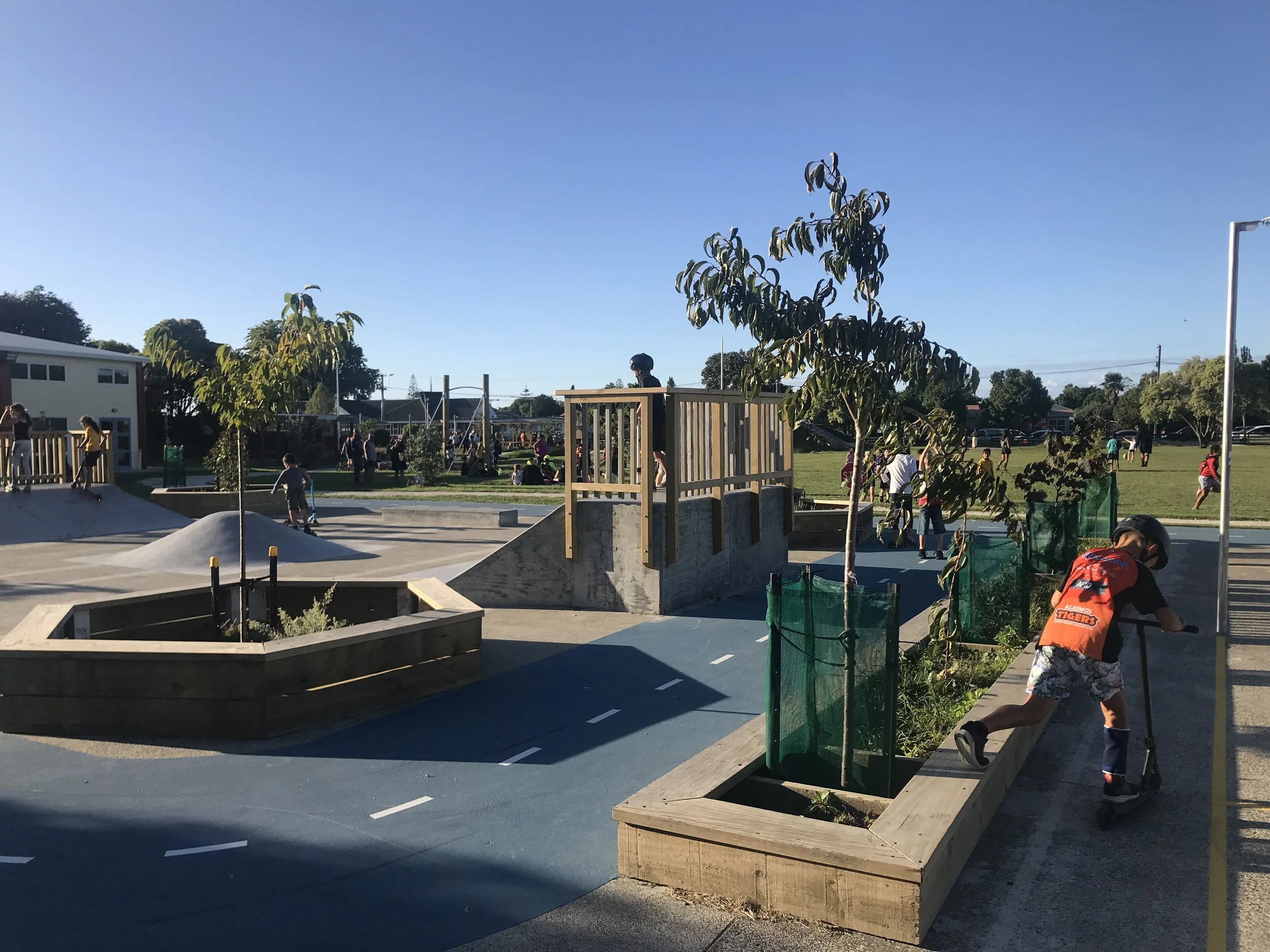 The Transformation of Te Kura o Motueka: The Skate Park, Scooter Track, Court and Supernova