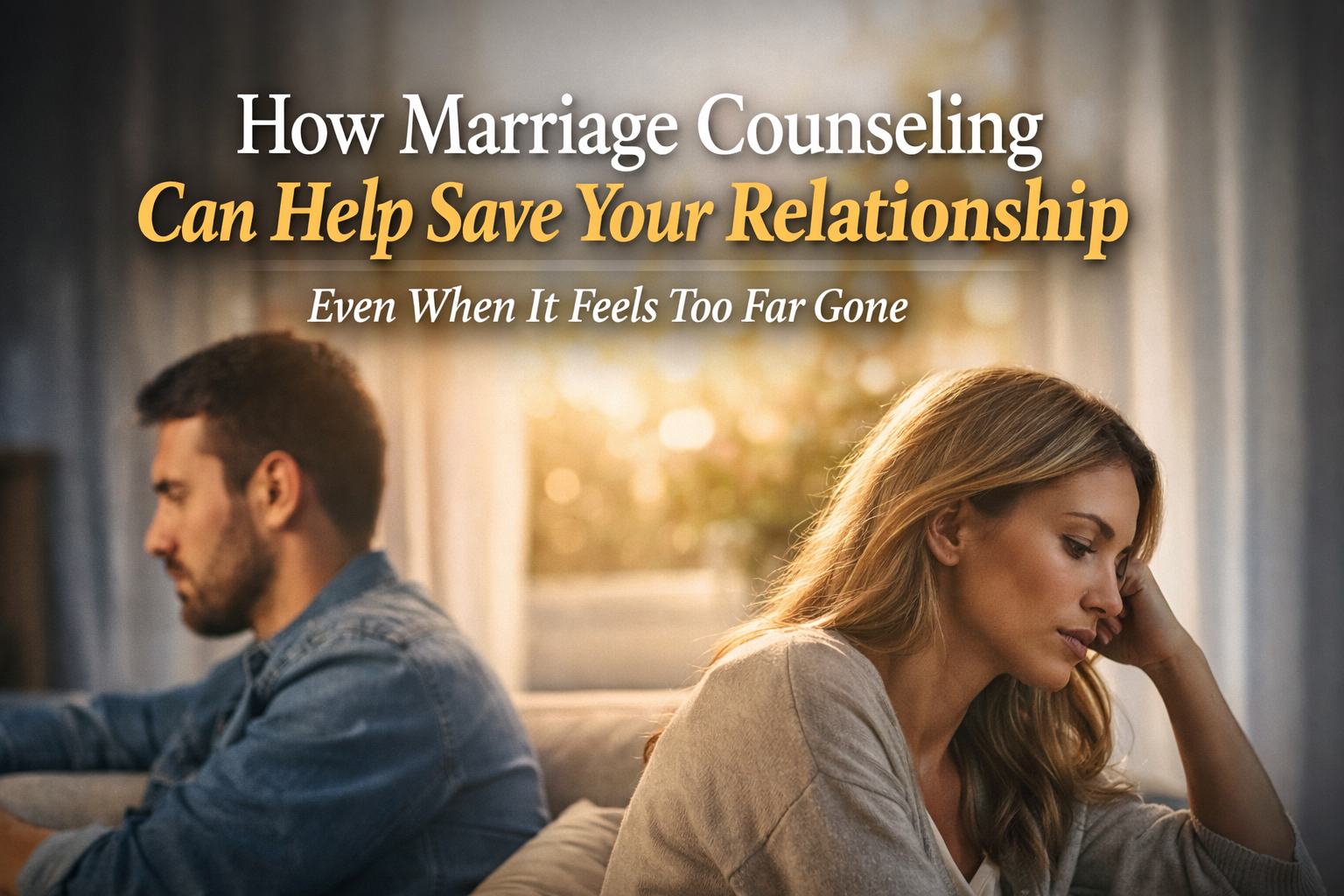 How Marriage Counseling Can Help Save Your Relationship (Even When It Feels Too Far Gone)