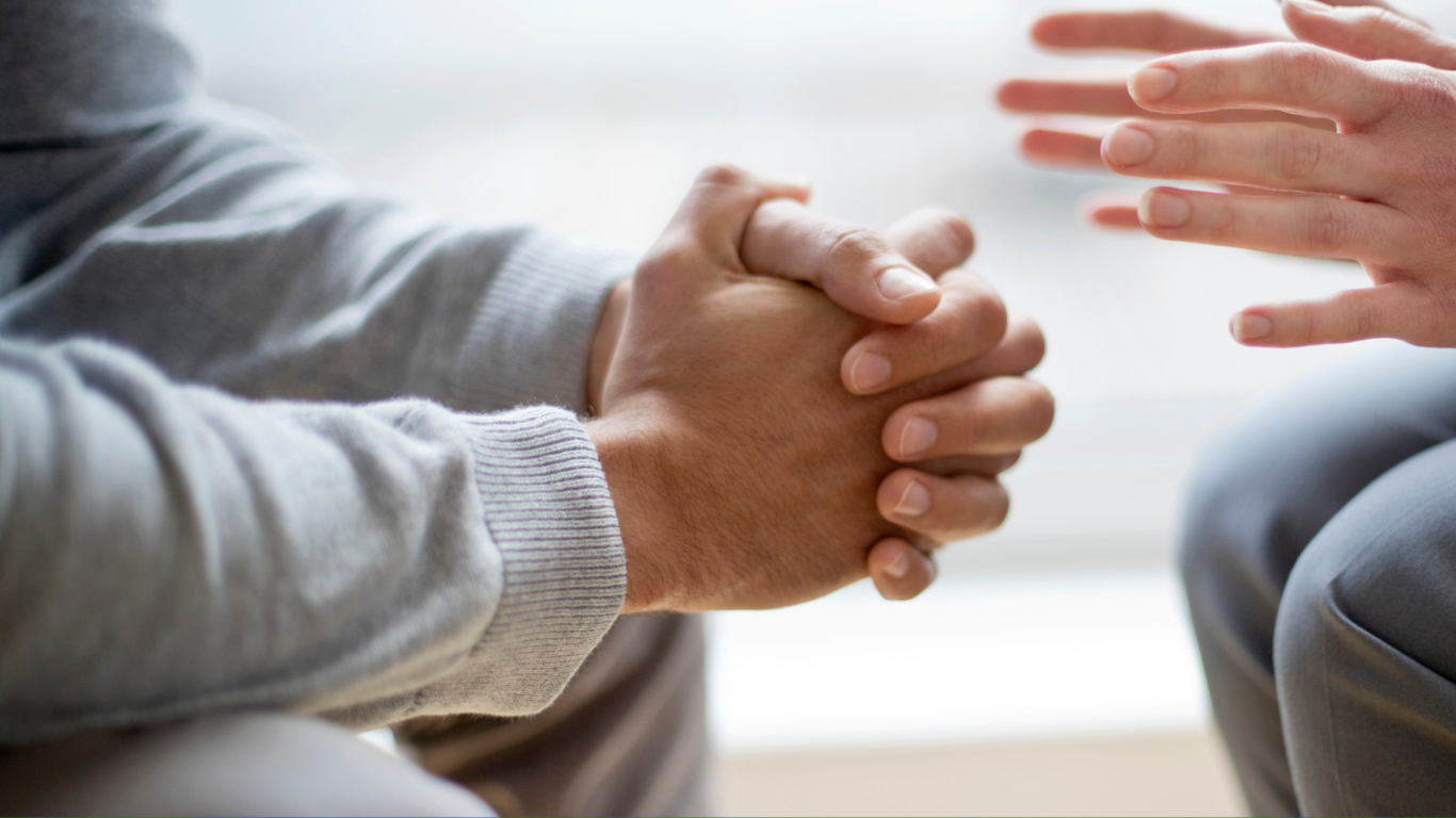 two people in mental health therapy or counseling