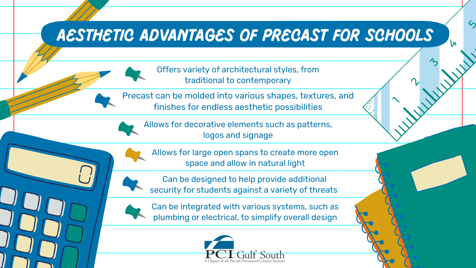 Integrating Precast Concrete for Visual Appeal in School Structures \u2014 PCI GULF SOUTH