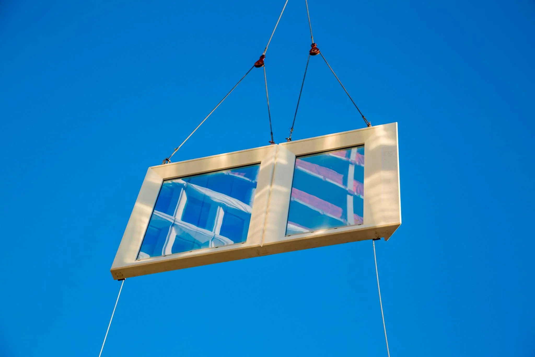 Close up of one of Gate’s 3D printed precast windows. Photo via Gate Precast.
