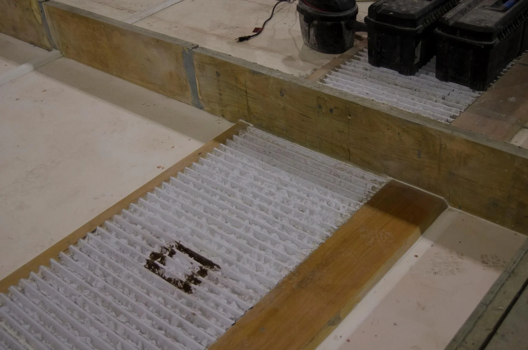Figure 10a: Ribbed formliner before casting.
