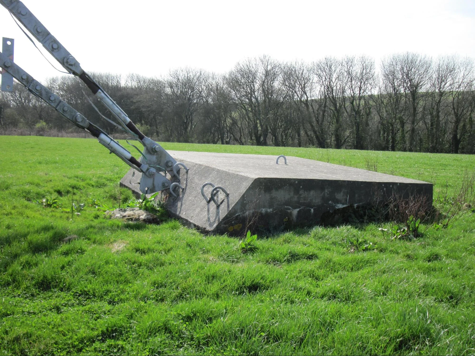Figure 15b: “Deadman” concrete block.