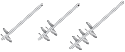 Figure 15c: Screw in helical anchors.