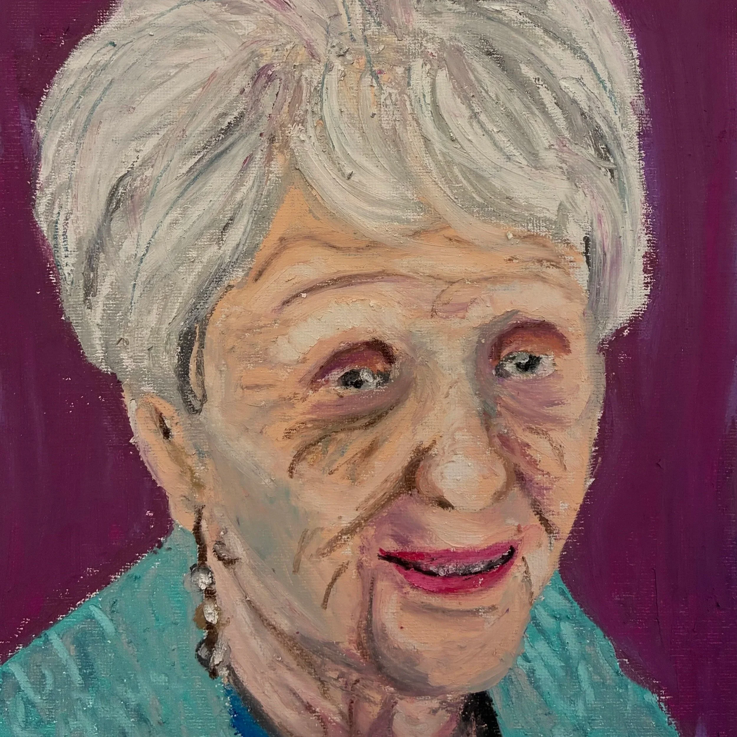 Expressive Oil Pastel Portraits