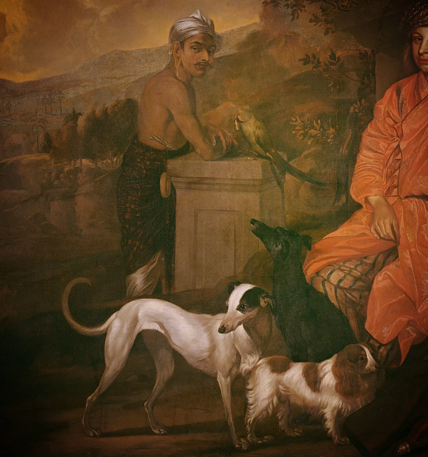 Detail of Portrait of Philippus Baldaeus and Gerrit Mossopotam, Johan de la Rocquette, 1668, Rijksmuseum, Amsterdam