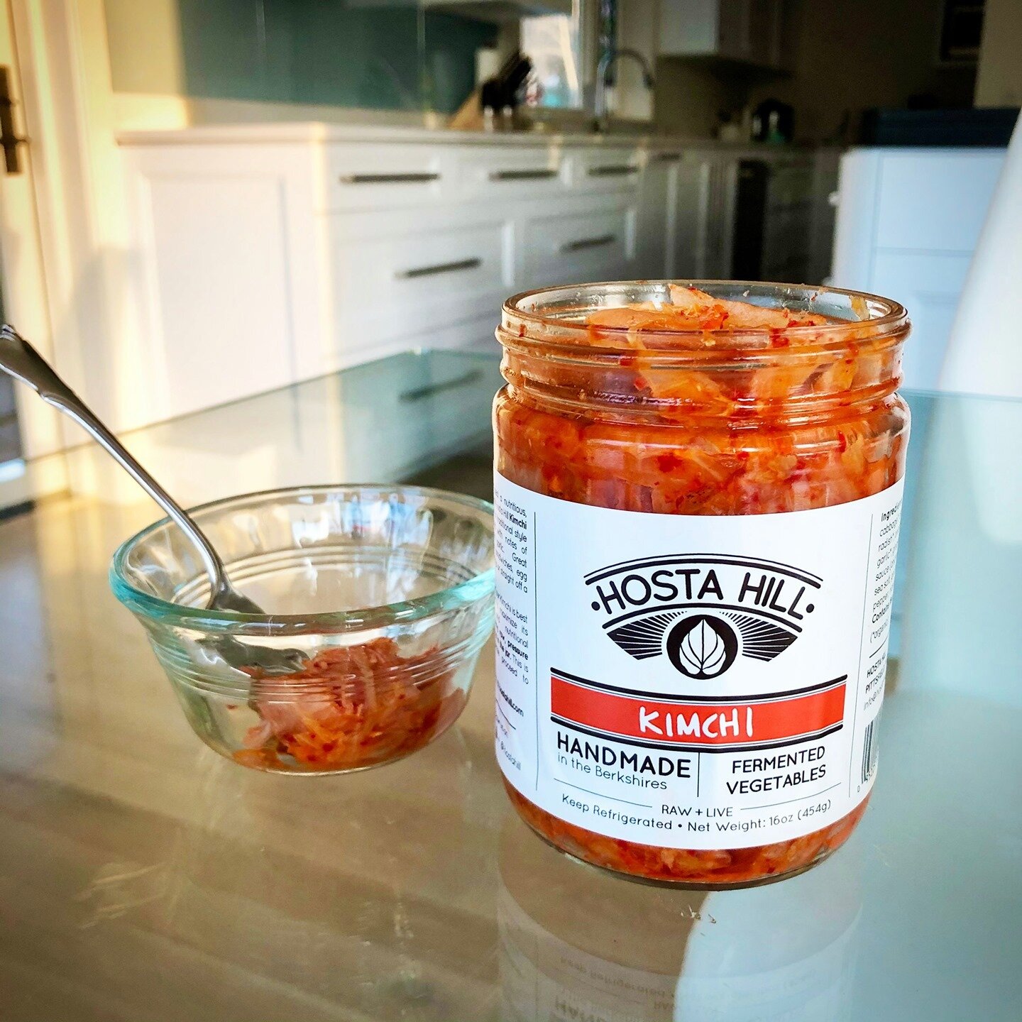 Today, i had the pleasure of discovering the amazing taste of Hosta Hill&rsquo;s Kimchi. This local company produced the best kimchi I&rsquo;ve ever tasted. found this treasure at our local Big Y. Hosta Hill is also available at Guido's and the Berks