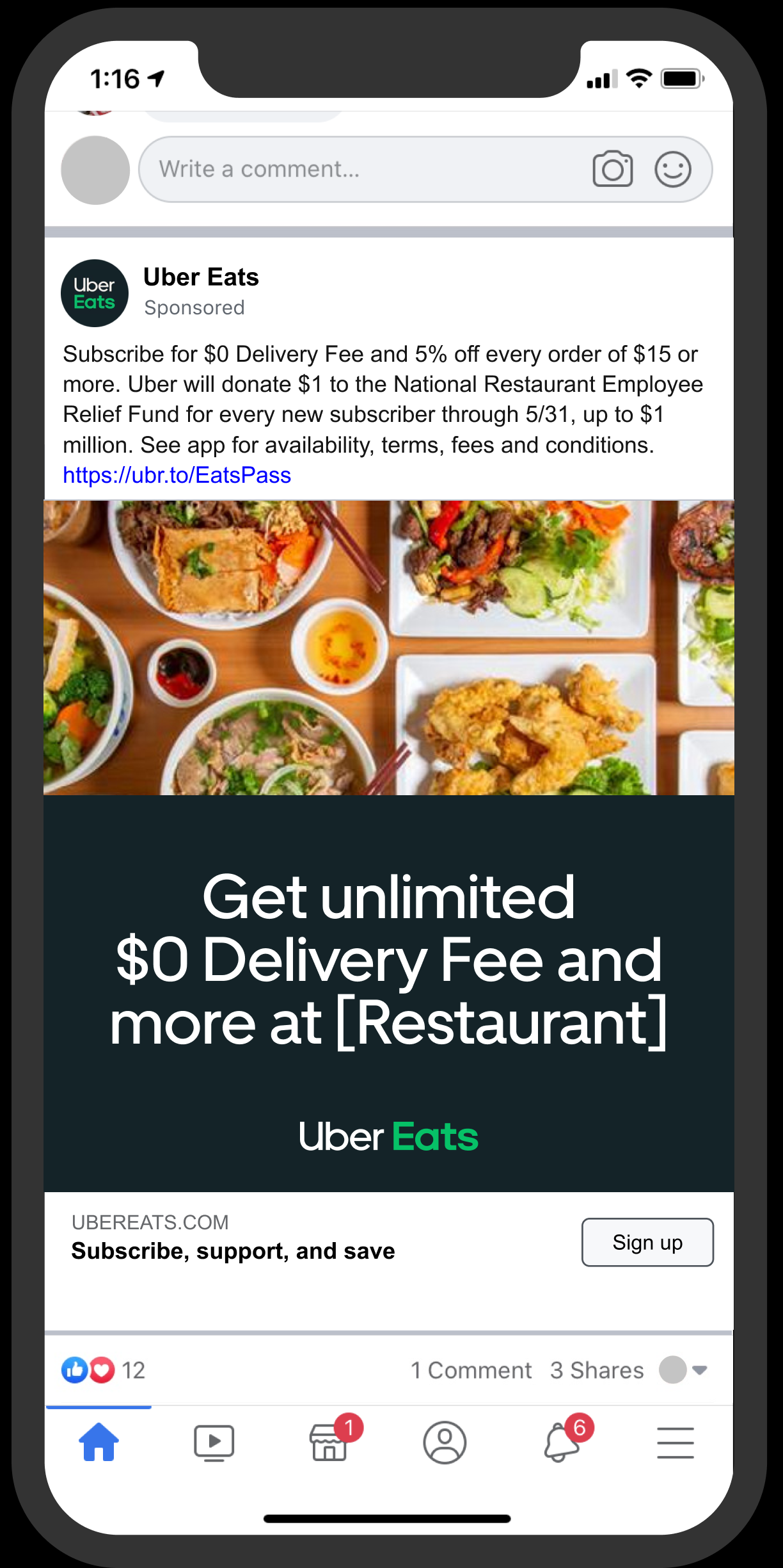 Uber Eats: full-funnel, social u2014 Jeffrey R Loibl