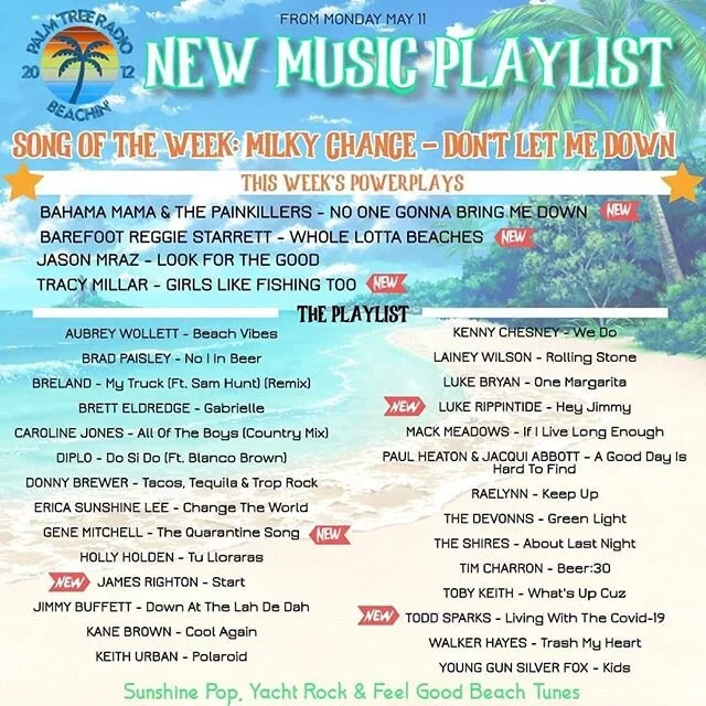 Thank you for the plays!! @palmtreeradio