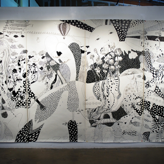 Black and White Drawing: Guernica