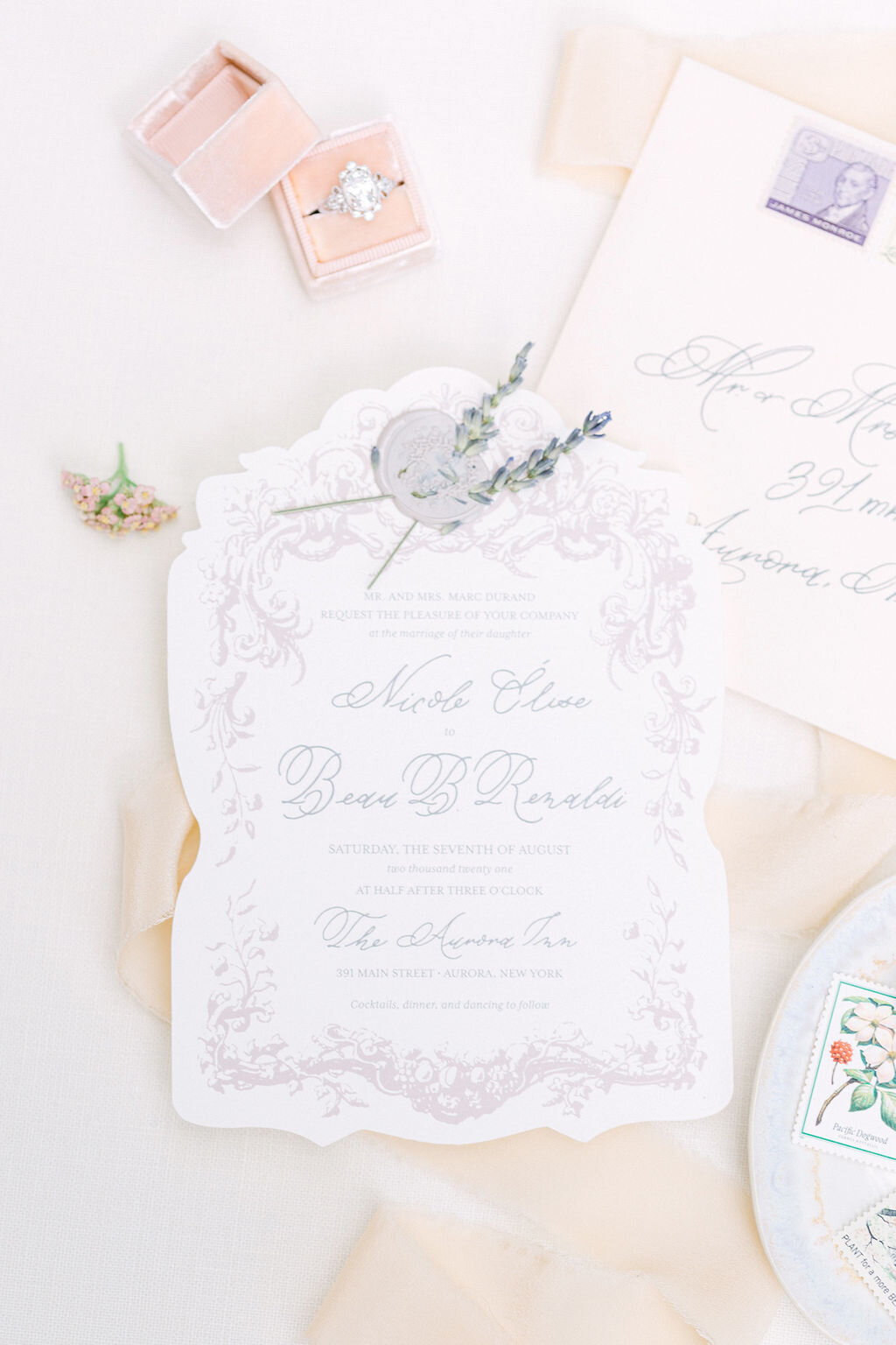 romantic-lavender-wedding-invitation-wax-seal