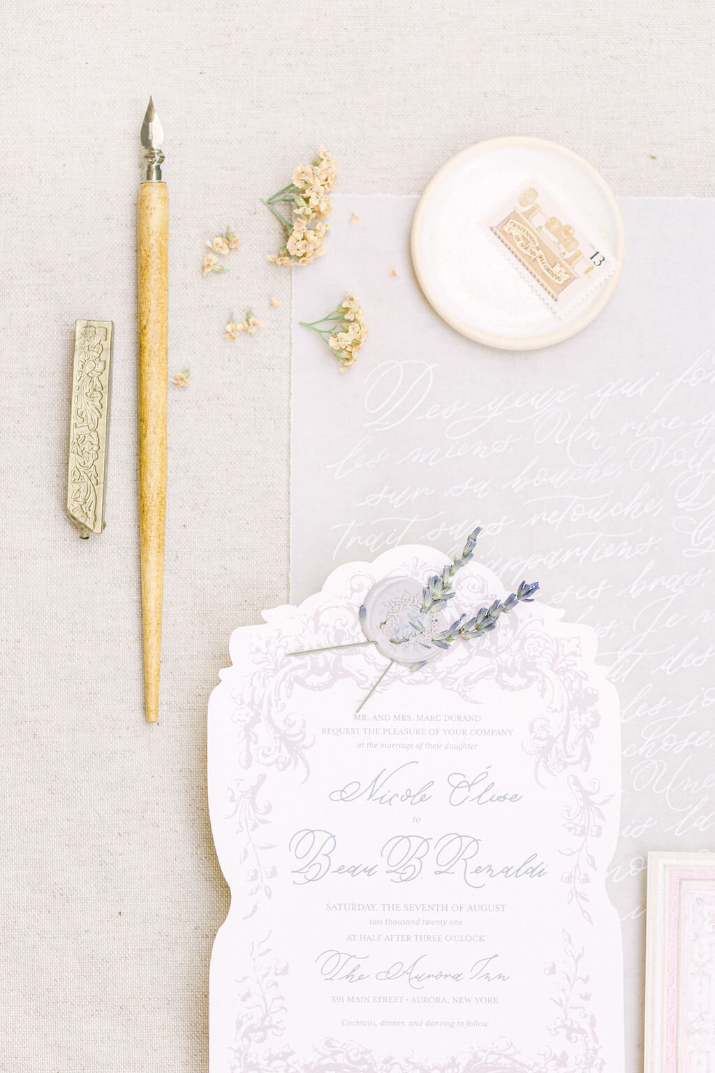 romantic-blush-lavender-wedding-invitation-calligraphy