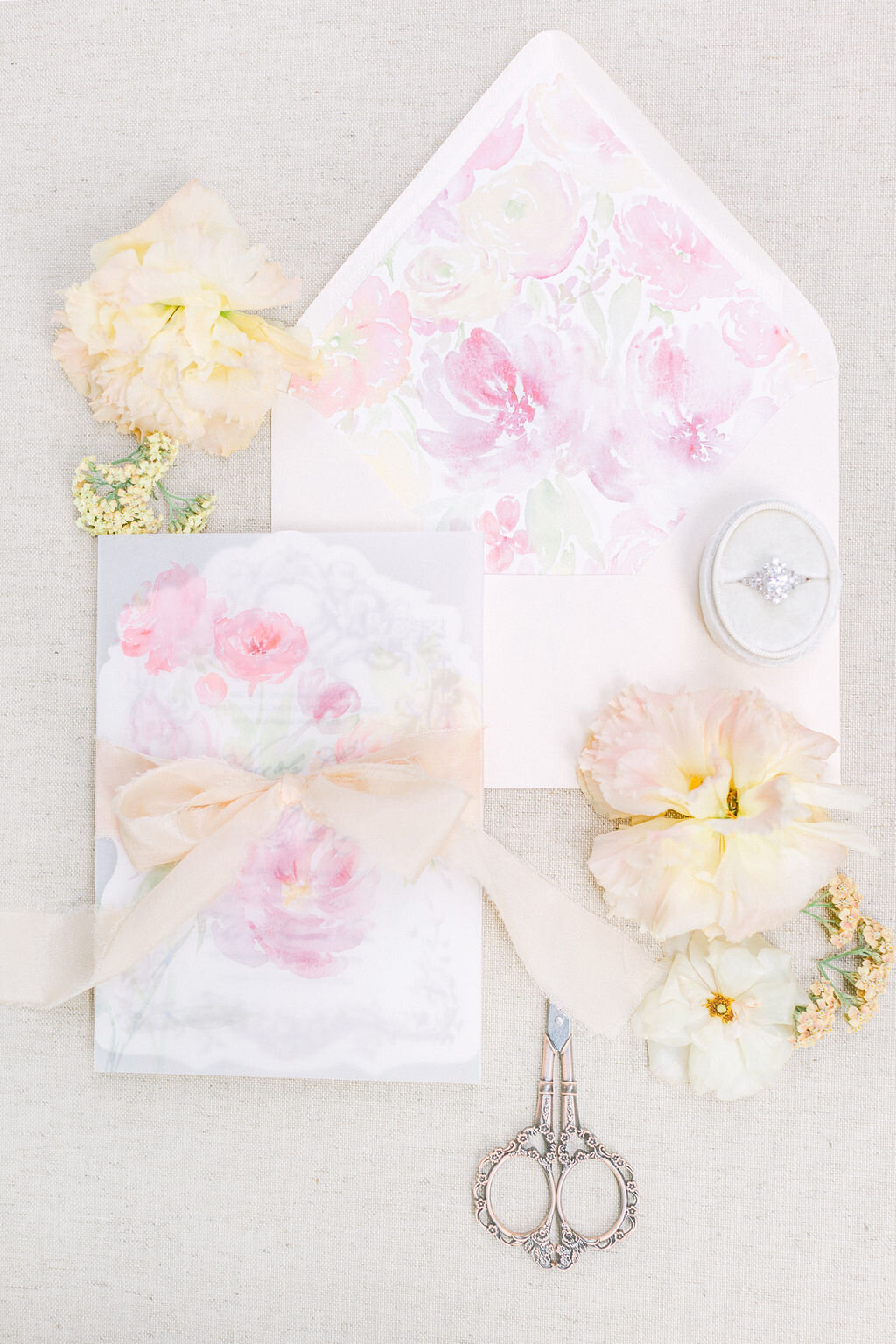 watercolor-floral-vellum-wrap-wedding-invitation-envelope-liner