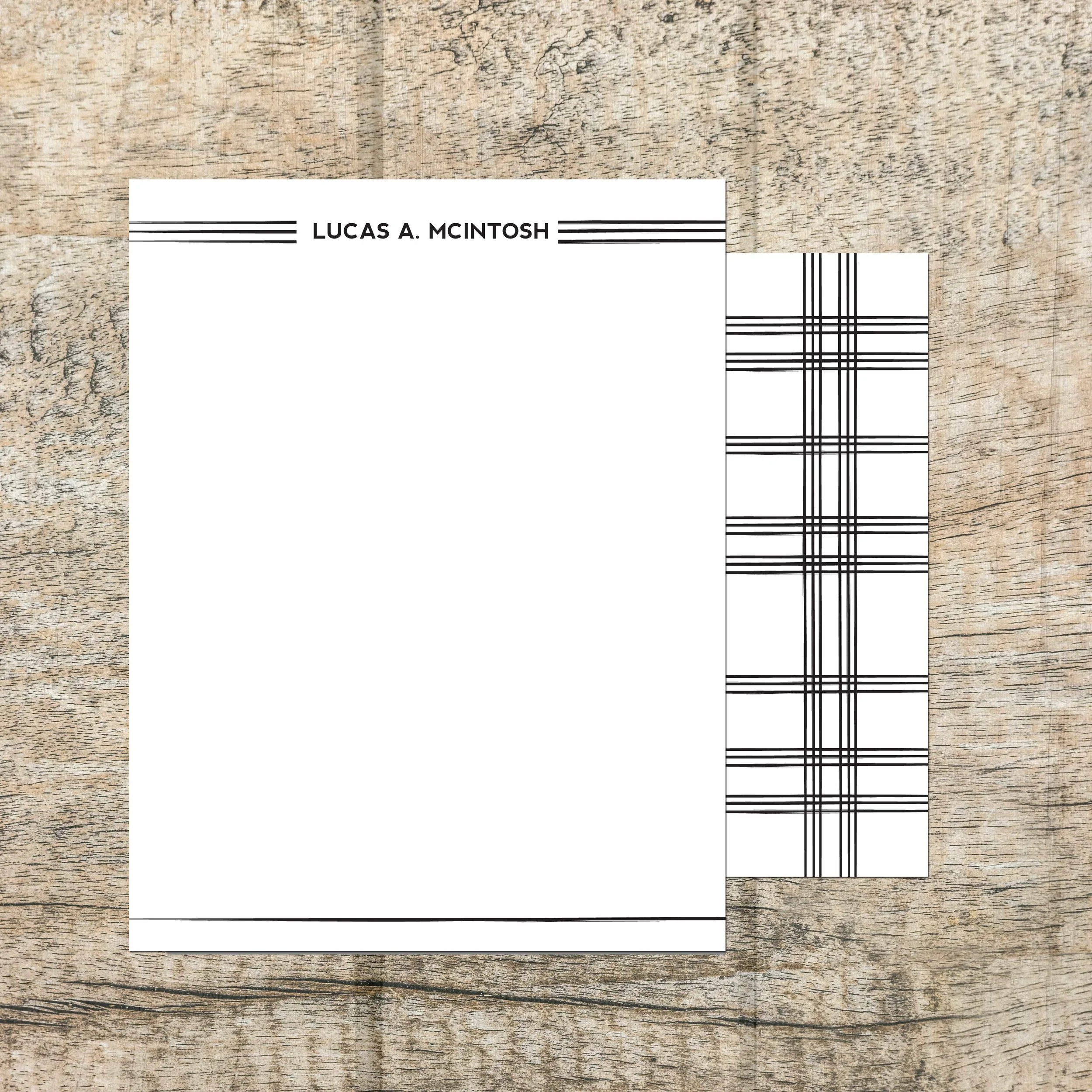 Men's notecard