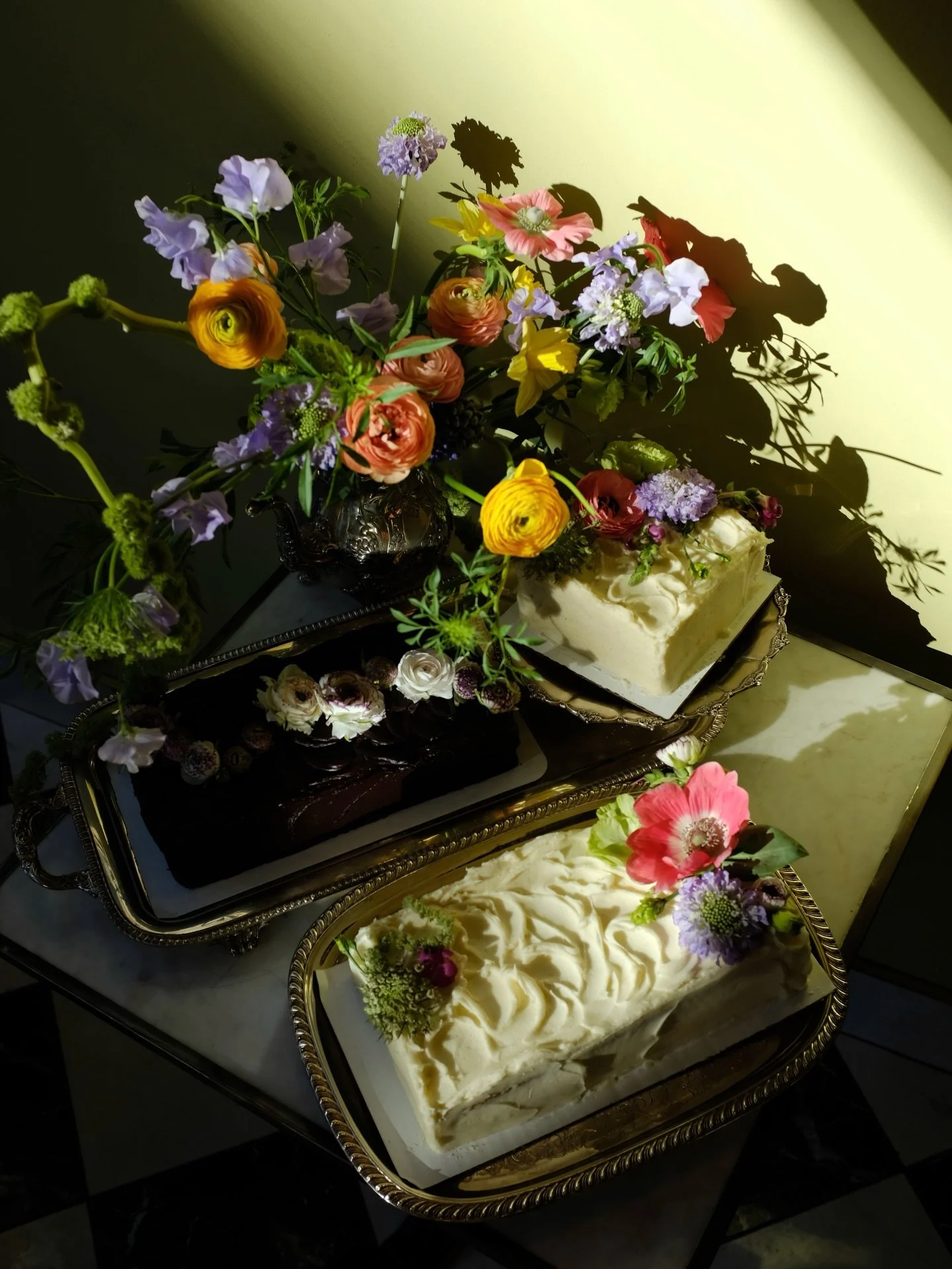 Introducing our redesigned cake program, now available to order in Boston and Portsmouth.  After years of working with round cakes, we felt drawn to evolve our form. Inspired by the simple luxury of a square piece of sheet cake &mdash; and the idea t