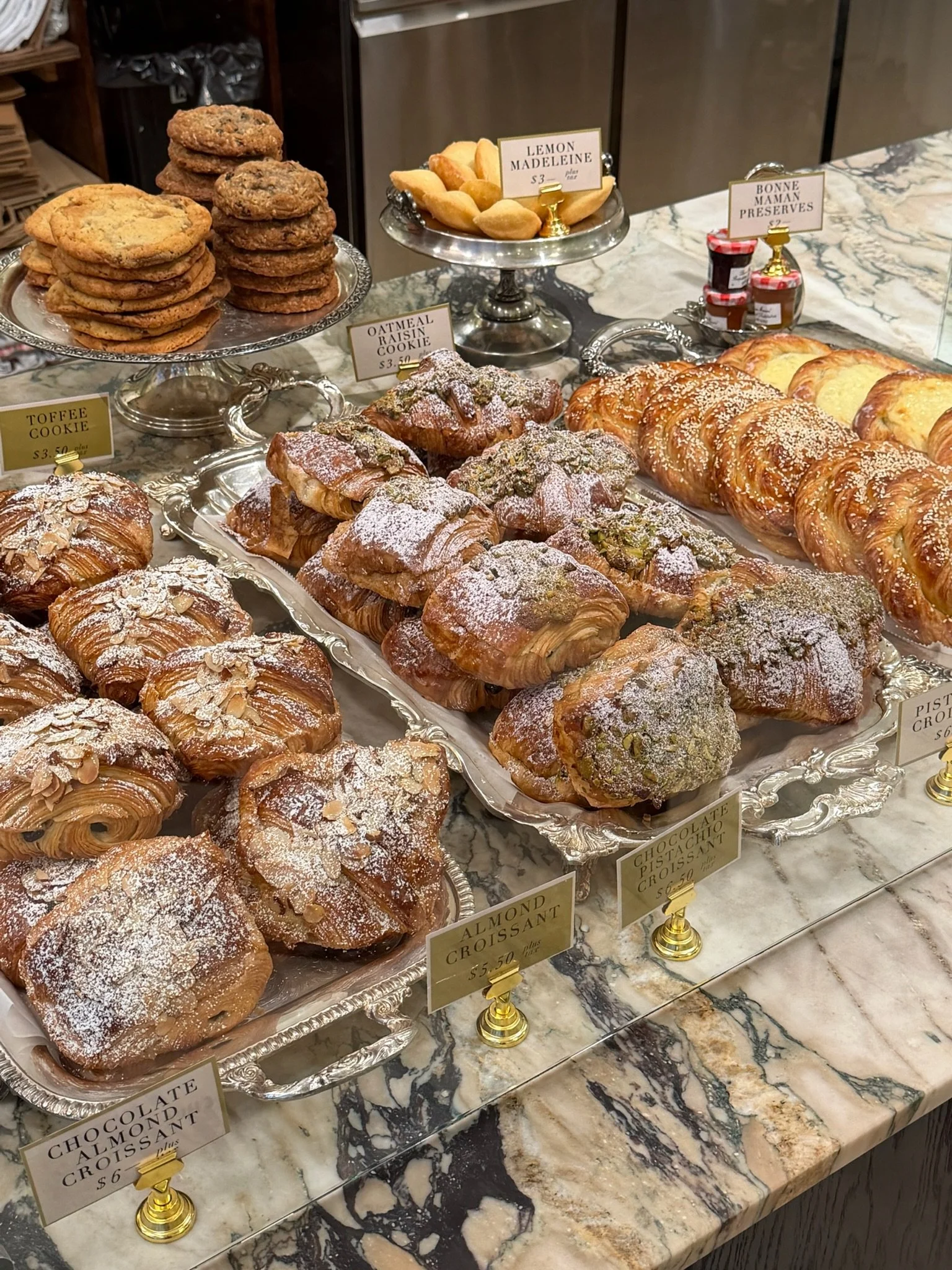 Assorted pastries prepared for catering by Elephantine Bakery in Boston’s Fort Point