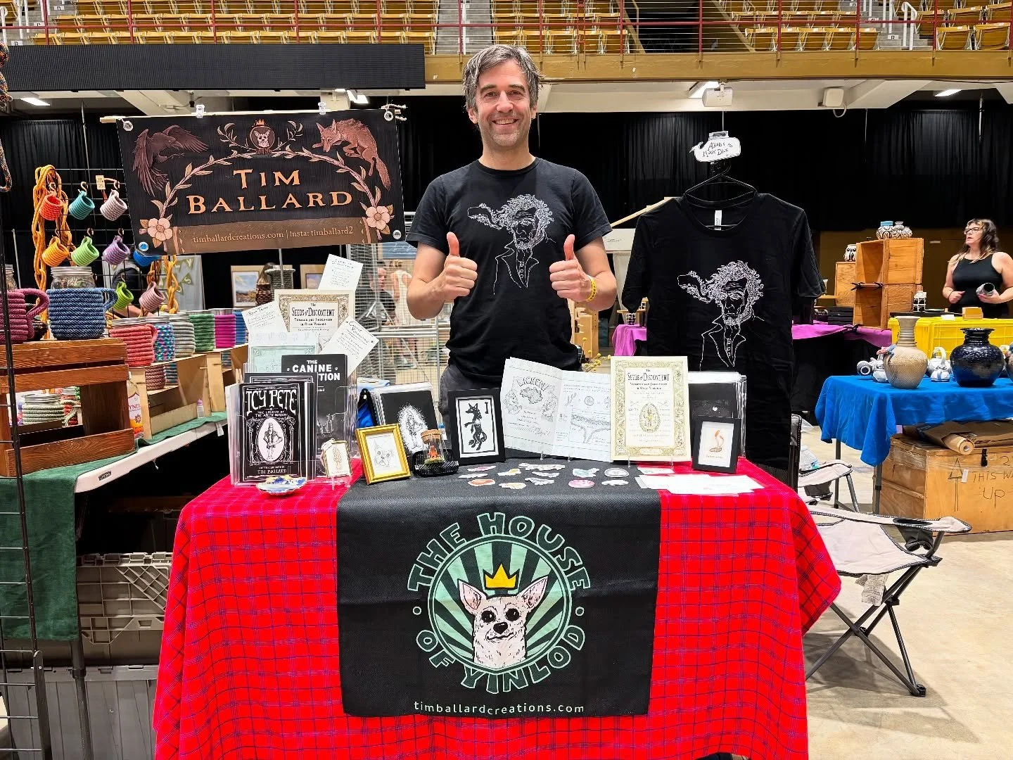 Let&rsquo;s get started. Here at Cherokee center in Asheville to experience the largest arts and crafts fair I personally have been to. Come on down and show your support for the local Western North Carolina arts community 😎💚