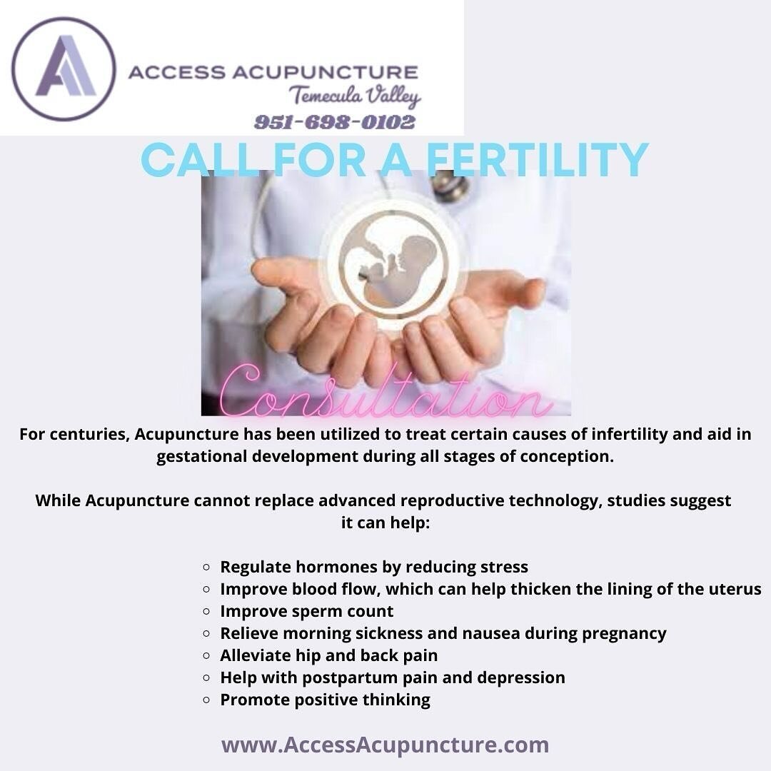 Happy Thursday! Looking to grow your family in the New Year? Call for a Fertility Consultation Appointment today. #acupuncture #accessacupuncture #wellness #massage #fertility #journey #healing #acupunctureforfertility #chronicpain #stress #relief #f