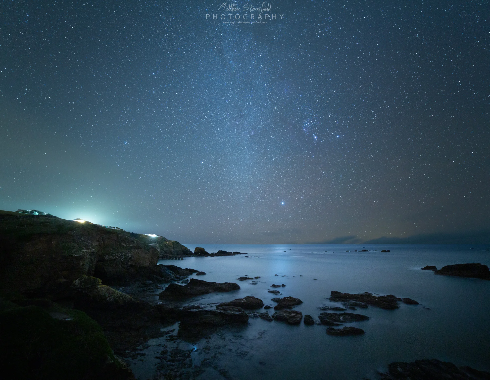 Lizard Point - ISO 800, F2.8, 240 seconds for the sky. ISO 1600, F2.8, 320 second exposure.