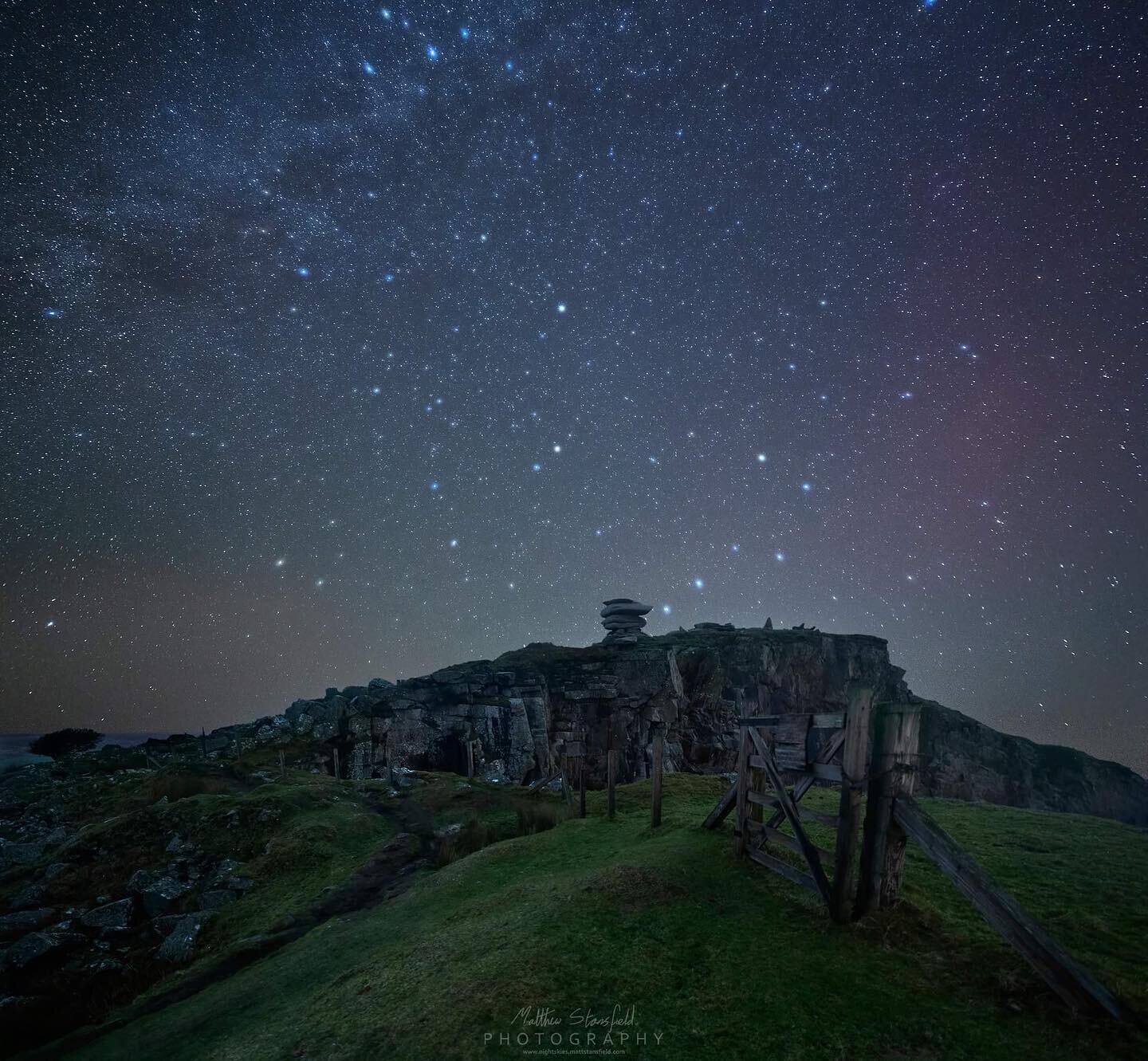 Cheesewring - Bodmin
Web: www.nightskies.mattstansfield.com

Although I did say that my last image from the Cheeswring would be my final image from last Sunday, I decided to edit this final composition from the evening. Going to miss nights like this