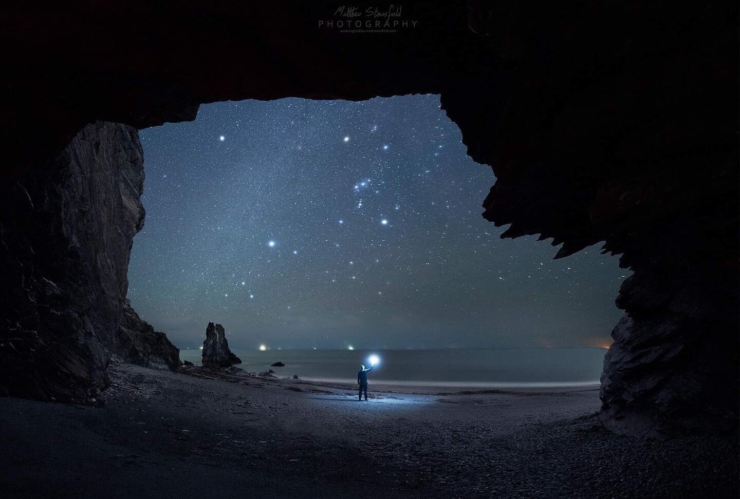 Downderry -  Cornwall
Web: www.nightskies.mattstansfield.com

For this evening, I thought I would maintain the run of uploads with this image taken along the Rame Peninsula. I have always found caves interesting and like how they naturally frame the 