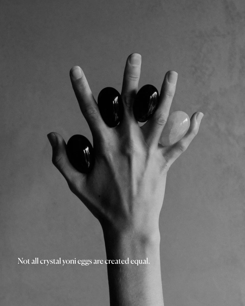 Not every crystal tells the same story.

When choosing a yoni egg, the quality and authenticity of the stone matter.

That&rsquo;s why every Lucid Moons yoni egg is made from carefully selected, GIA-certified natural crystal.

For us, feminine ritual