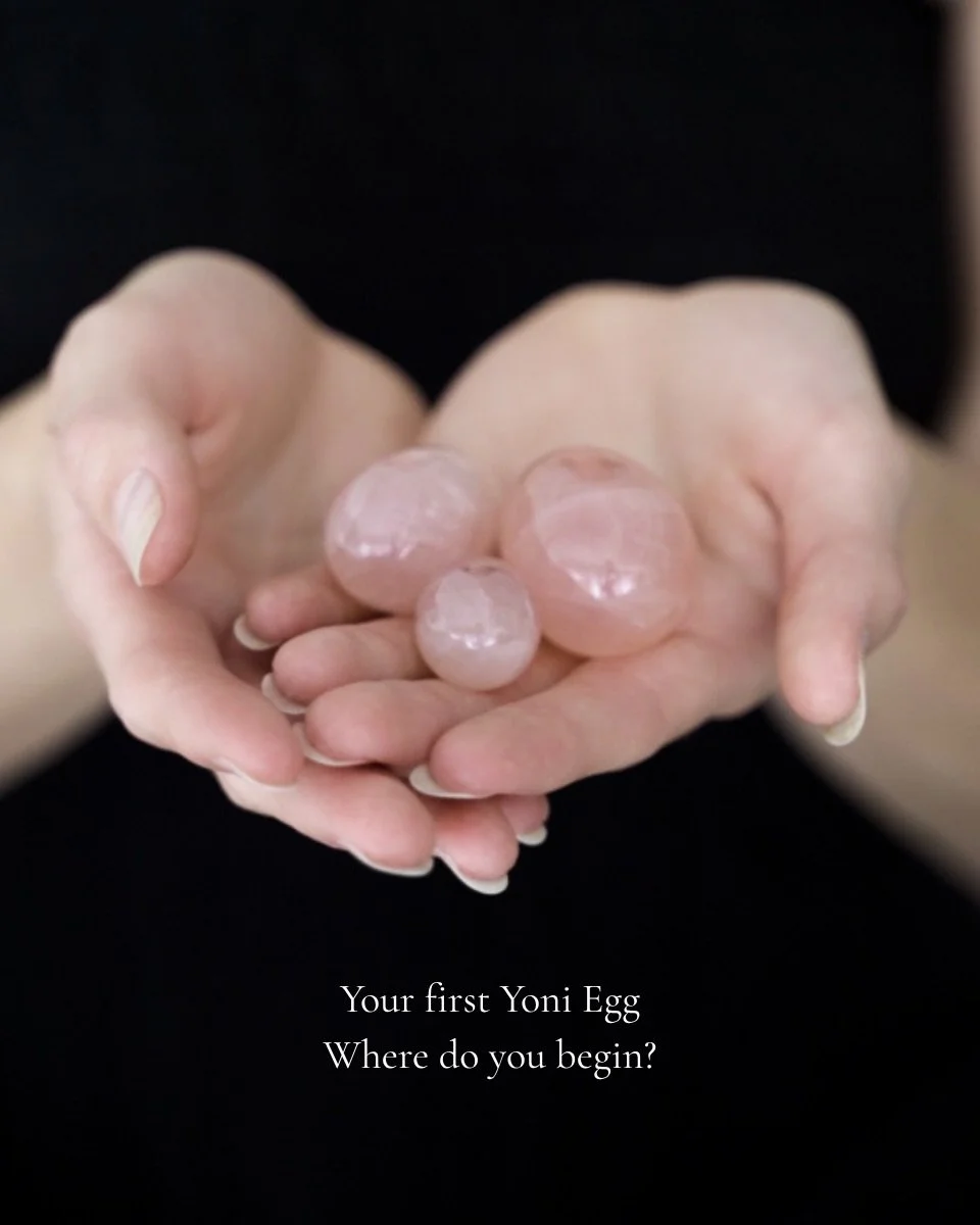 Choosing your first Yoni Egg can bring up a lot of questions &mdash; which crystal, which size, where to begin?

There doesn&rsquo;t need to be a perfect choice.

Start by learning about the different sizes and stones, and choose intentionally rather