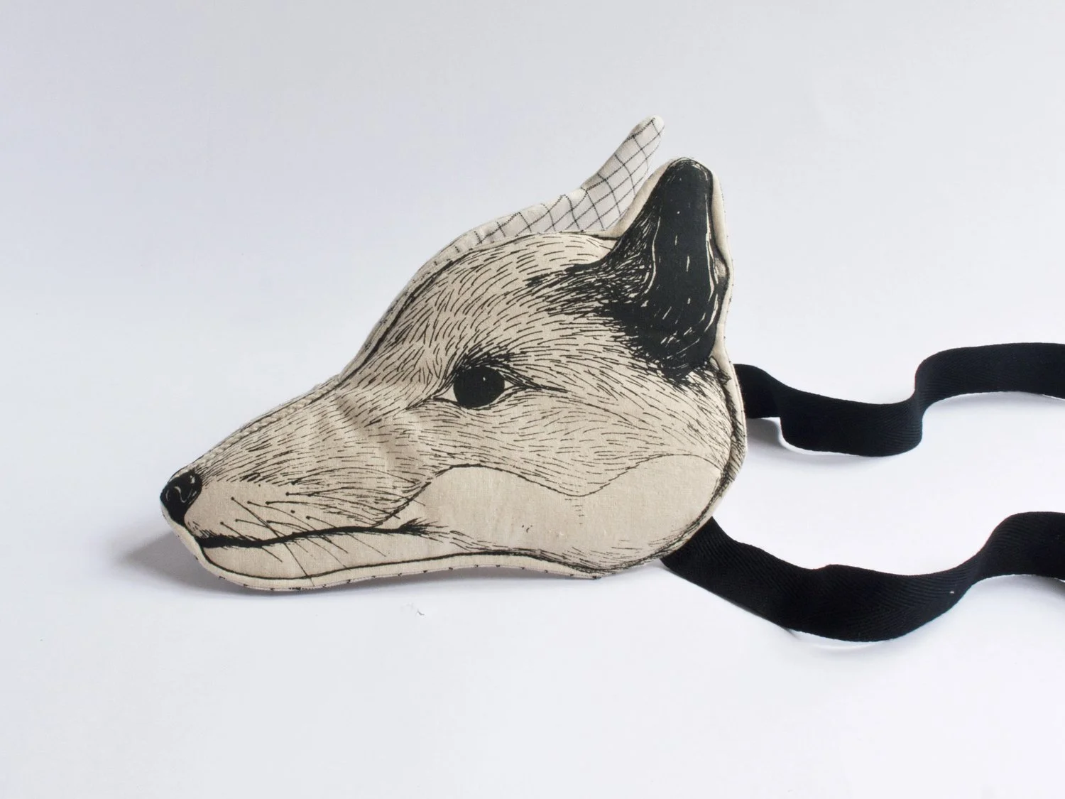 Monochrome Fox Headdress