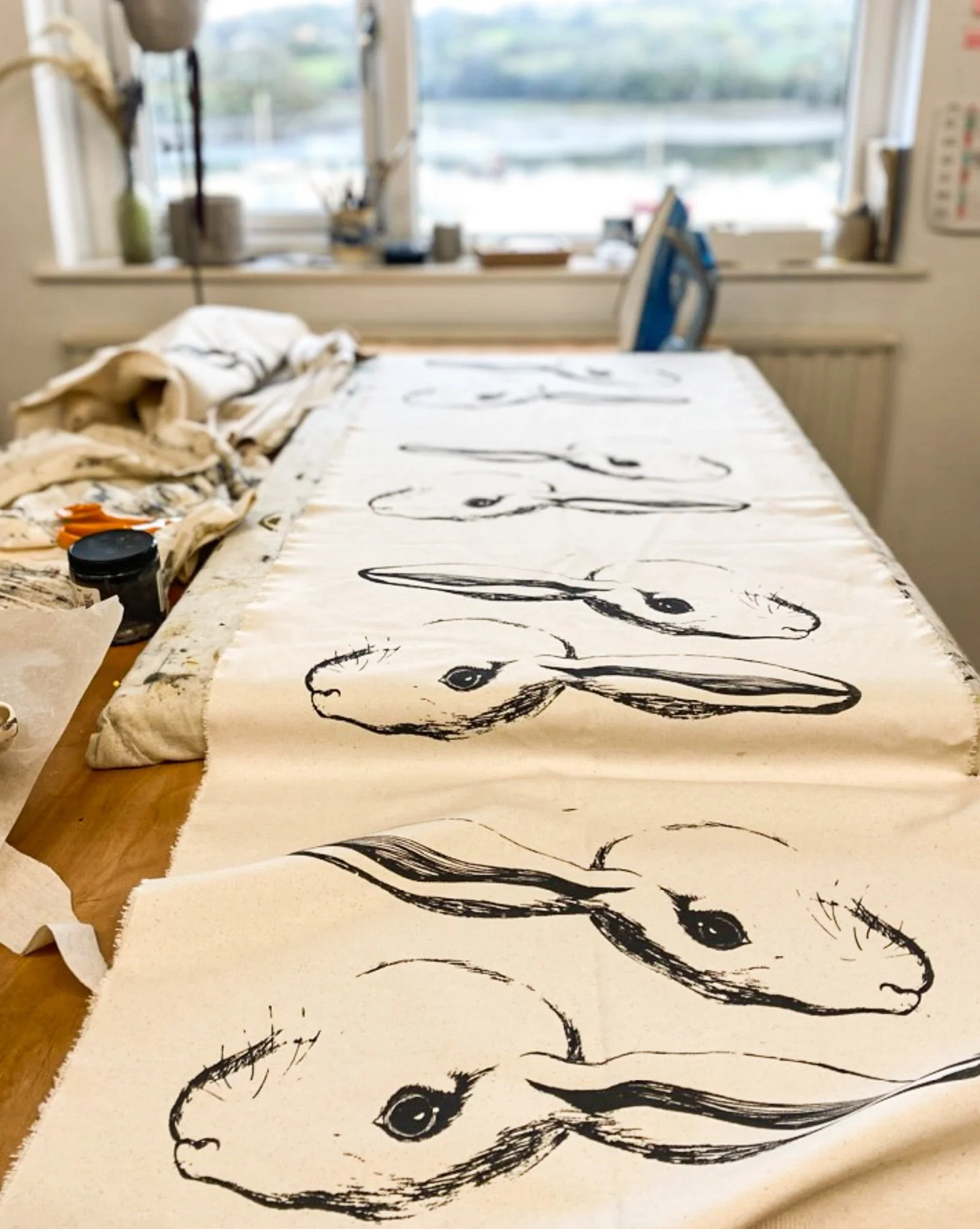 From my studio to your home&hellip;

The animalesque creations are hand-drawn, hand-printed, and handmade here in my studio in  Cornwall. I carefully piece together fabrics for each piece from my collections of vintage, reclaimed, and organic textile