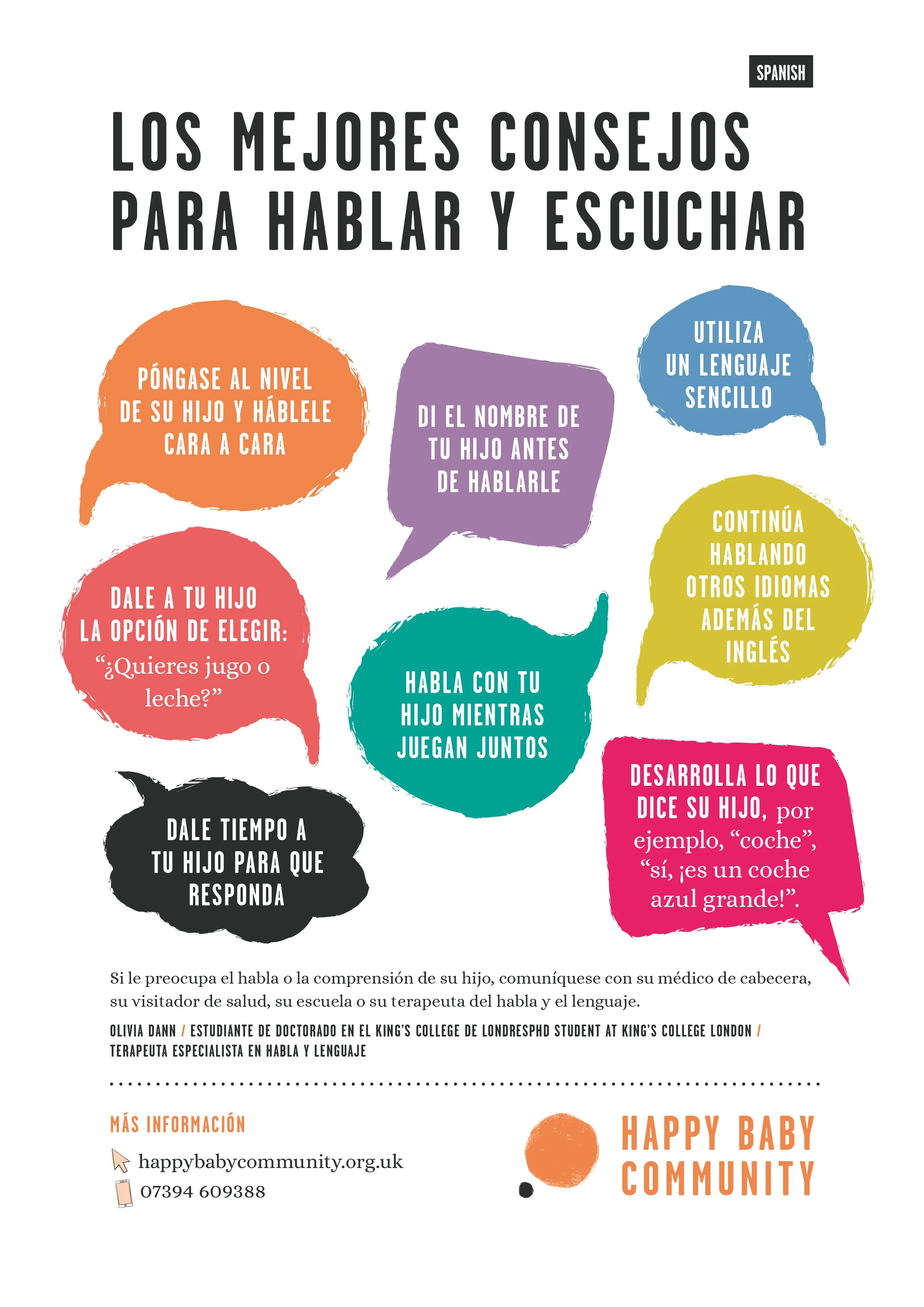 Speech &amp; Language Top Tips (Spanish)