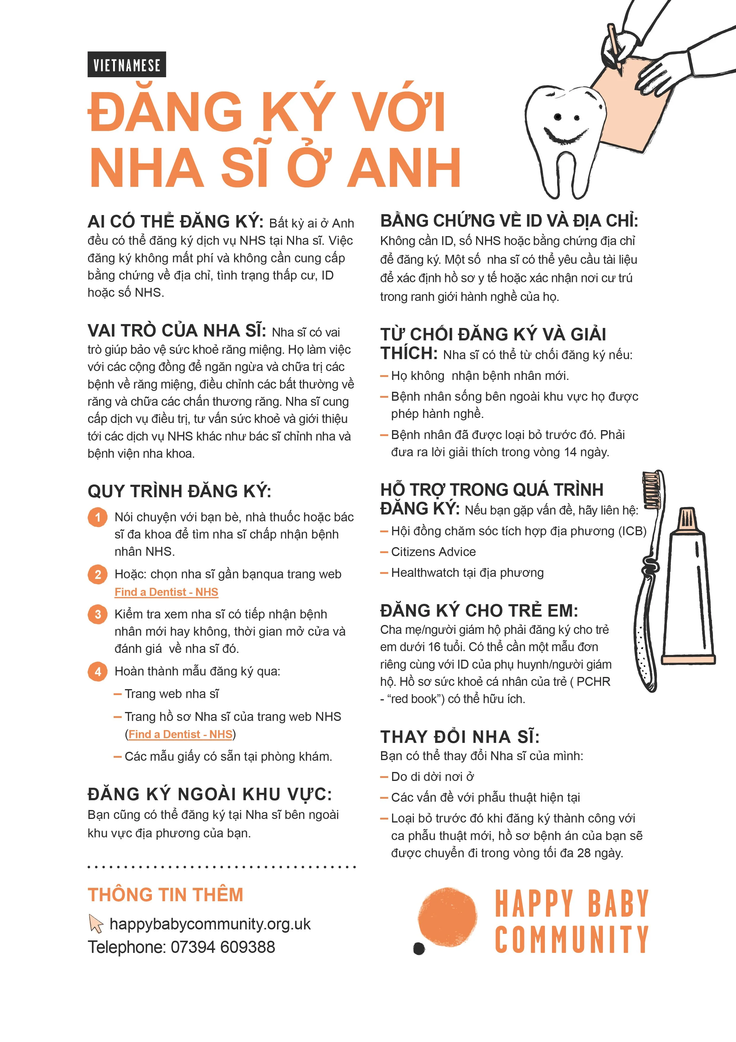 Registering with a Dentist (Vietnamese)