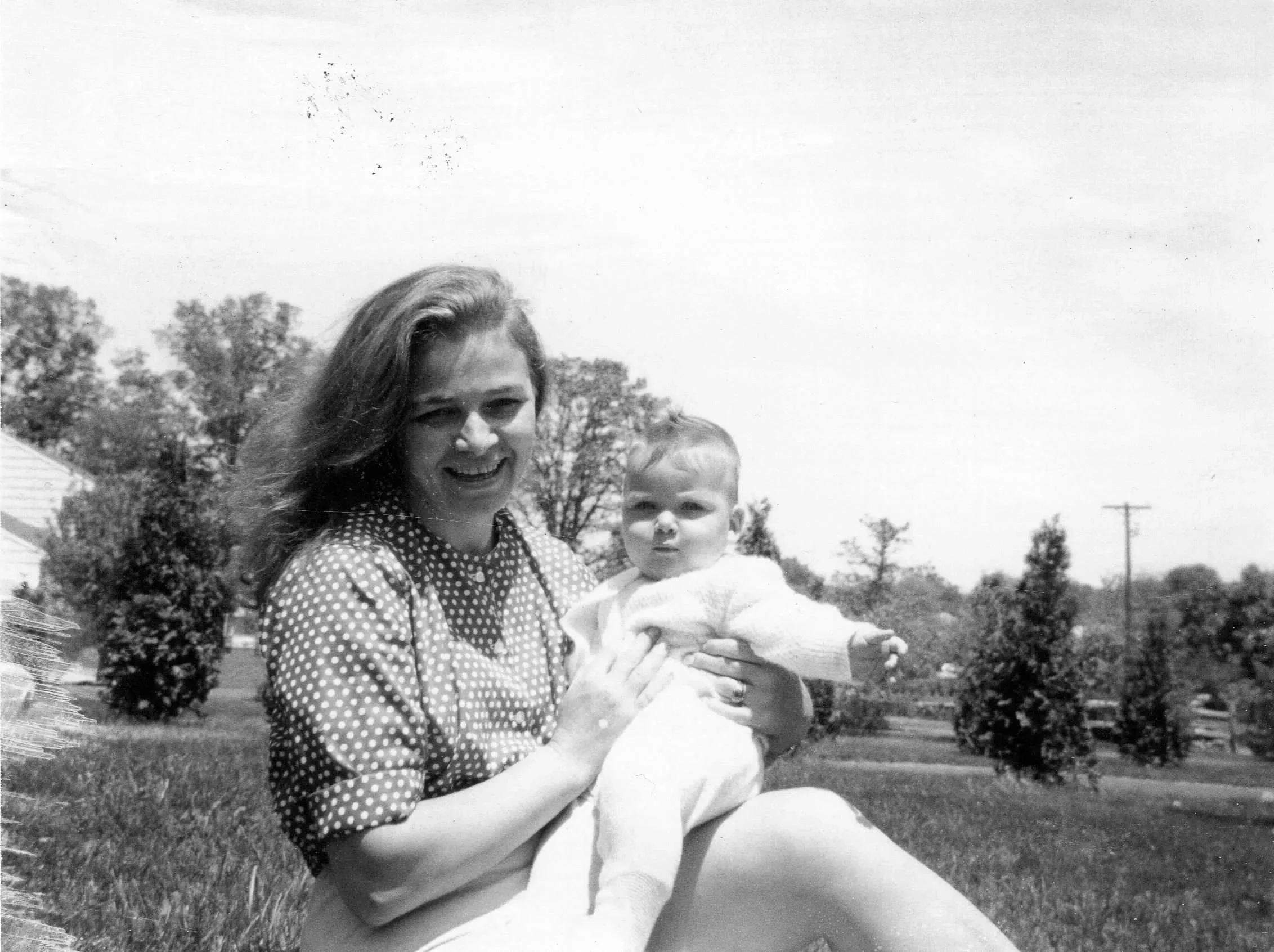 Mom and Me as Baby B&W.jpg